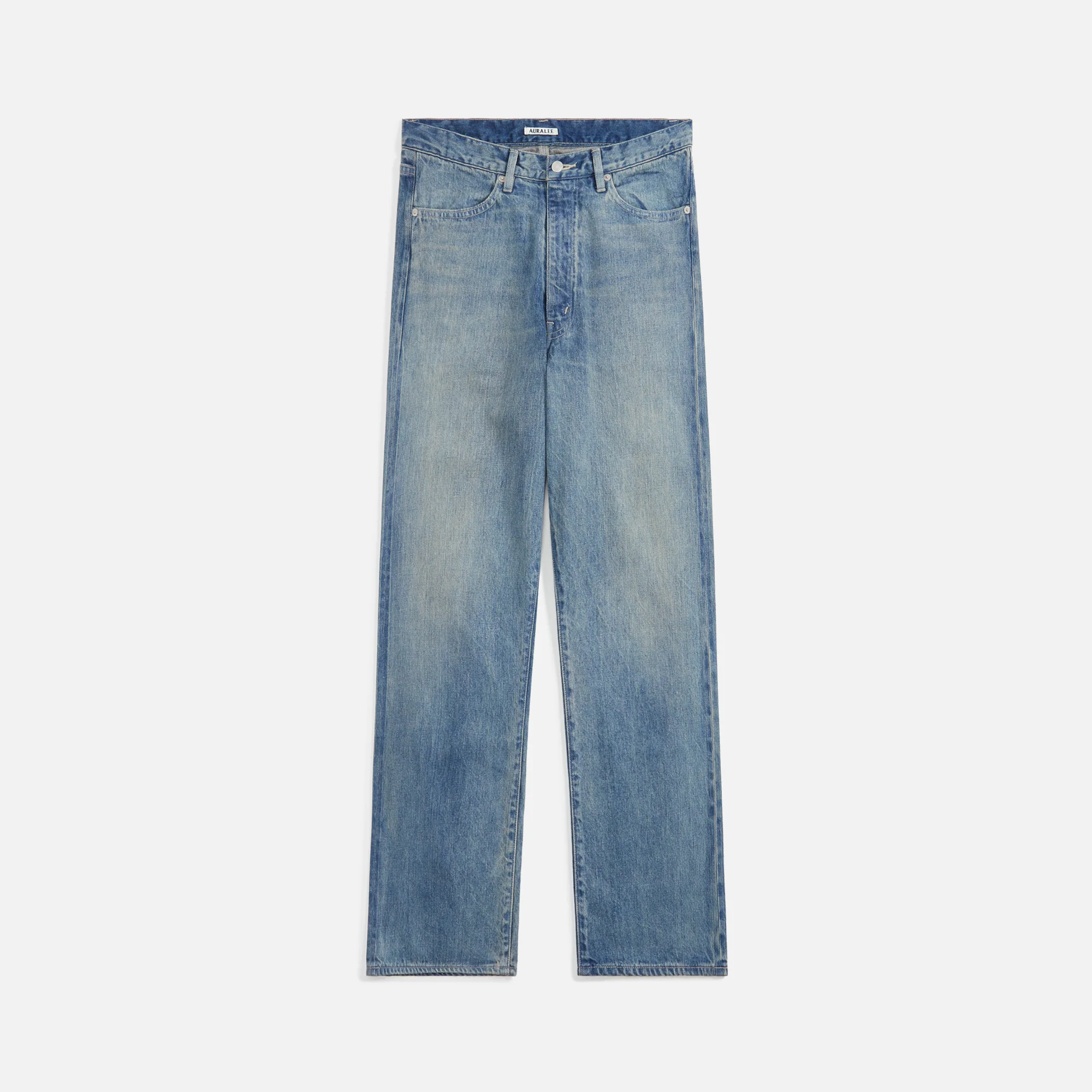 Selvedge Faded Light Denim Pants