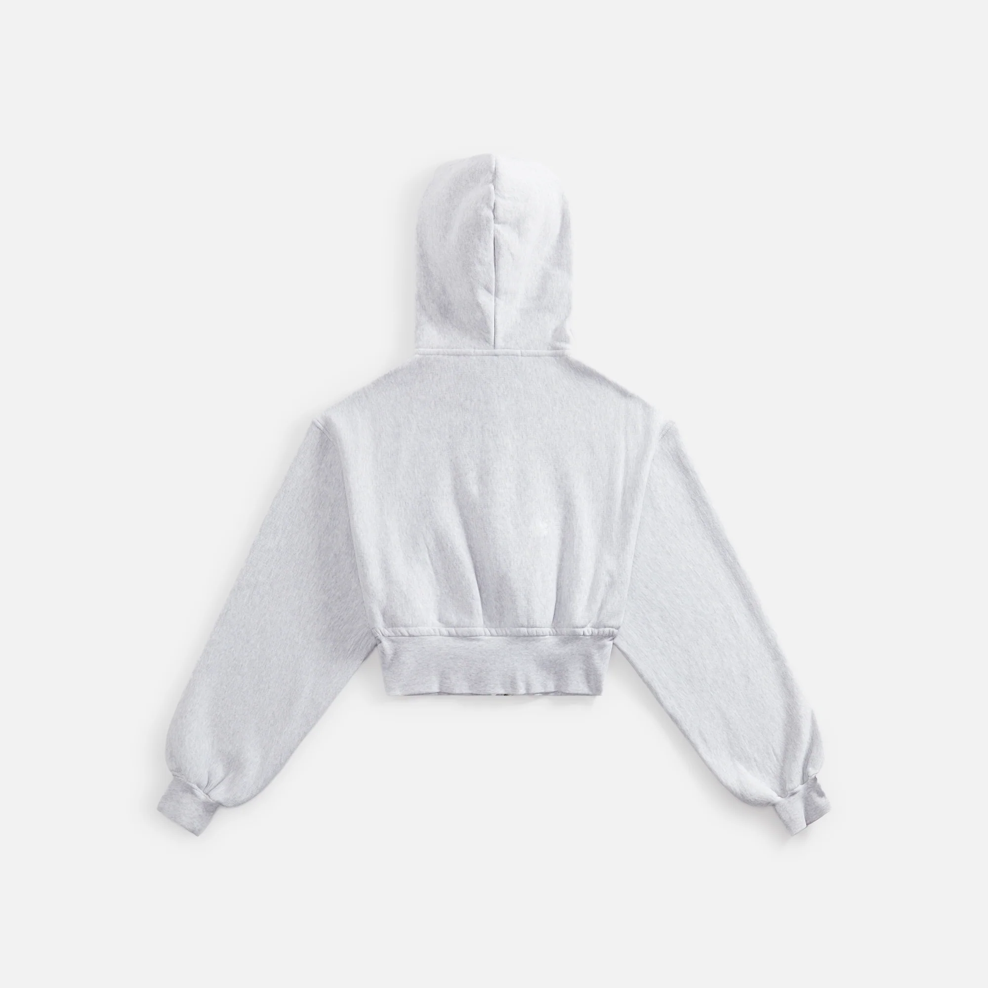 Cropped Zipup Hoodie with Branded Seam Label