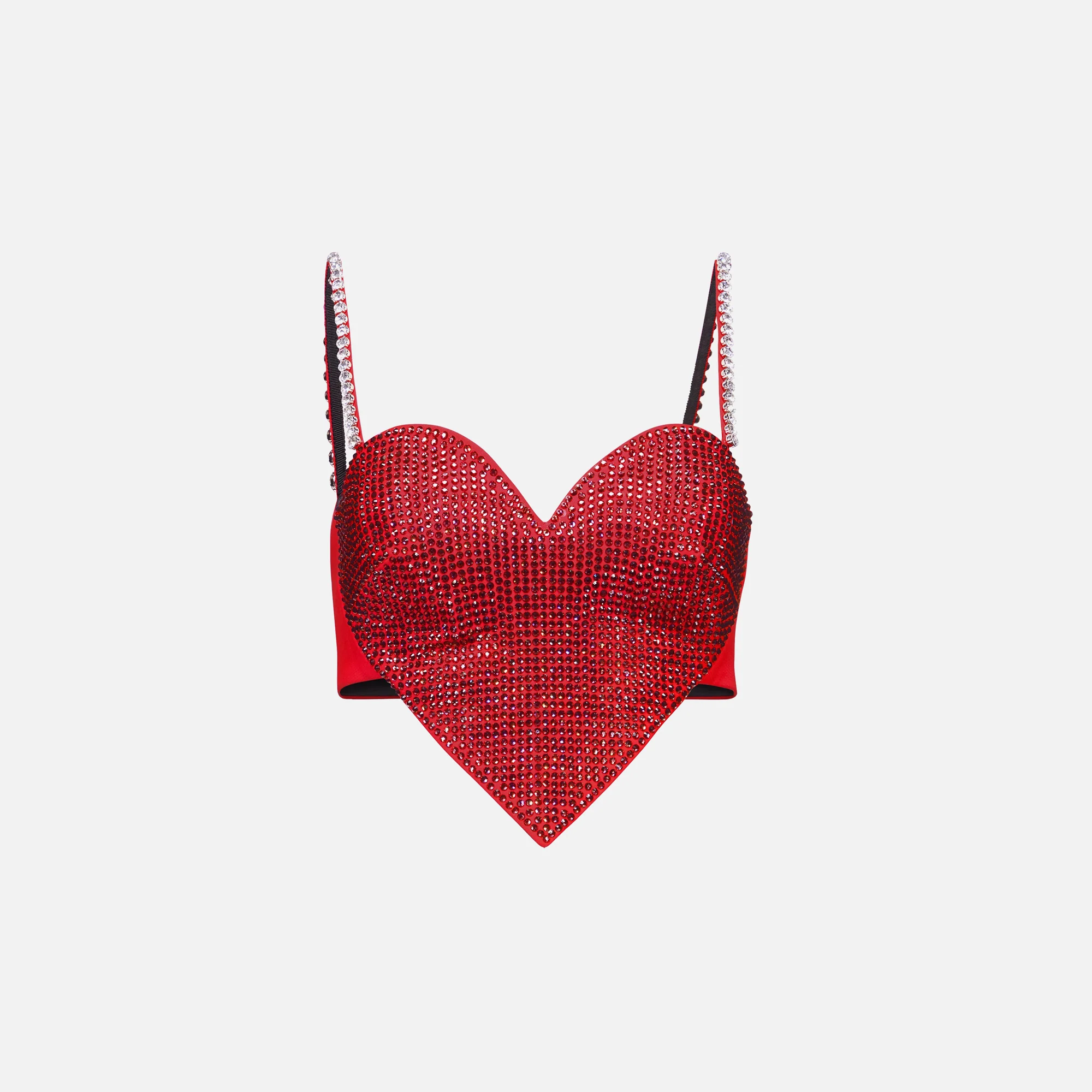 Crystal Trim Heart Top