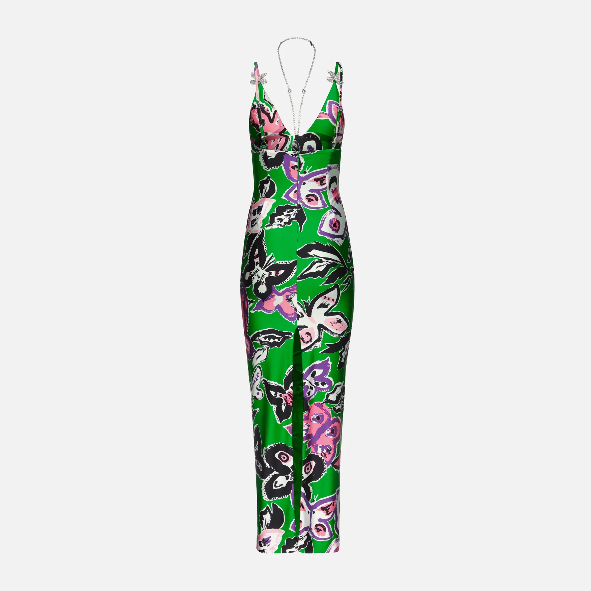 Butterfly Printed Maxi Dress