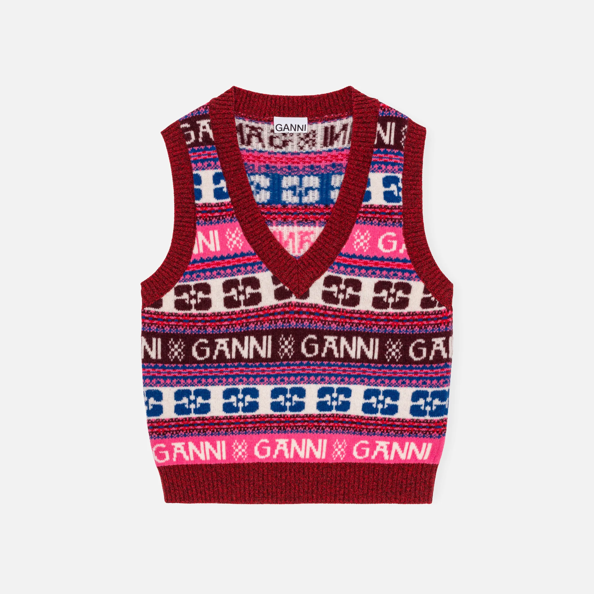 Logo Wool Mix Vest