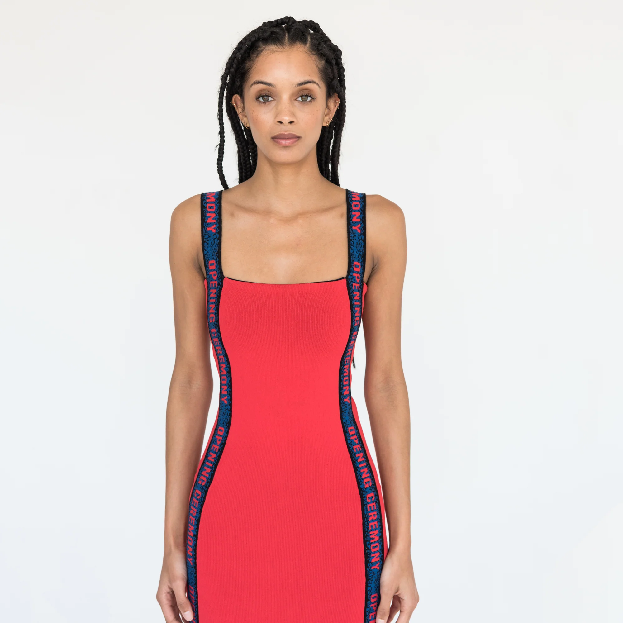 Elastic Logo Mini Dress