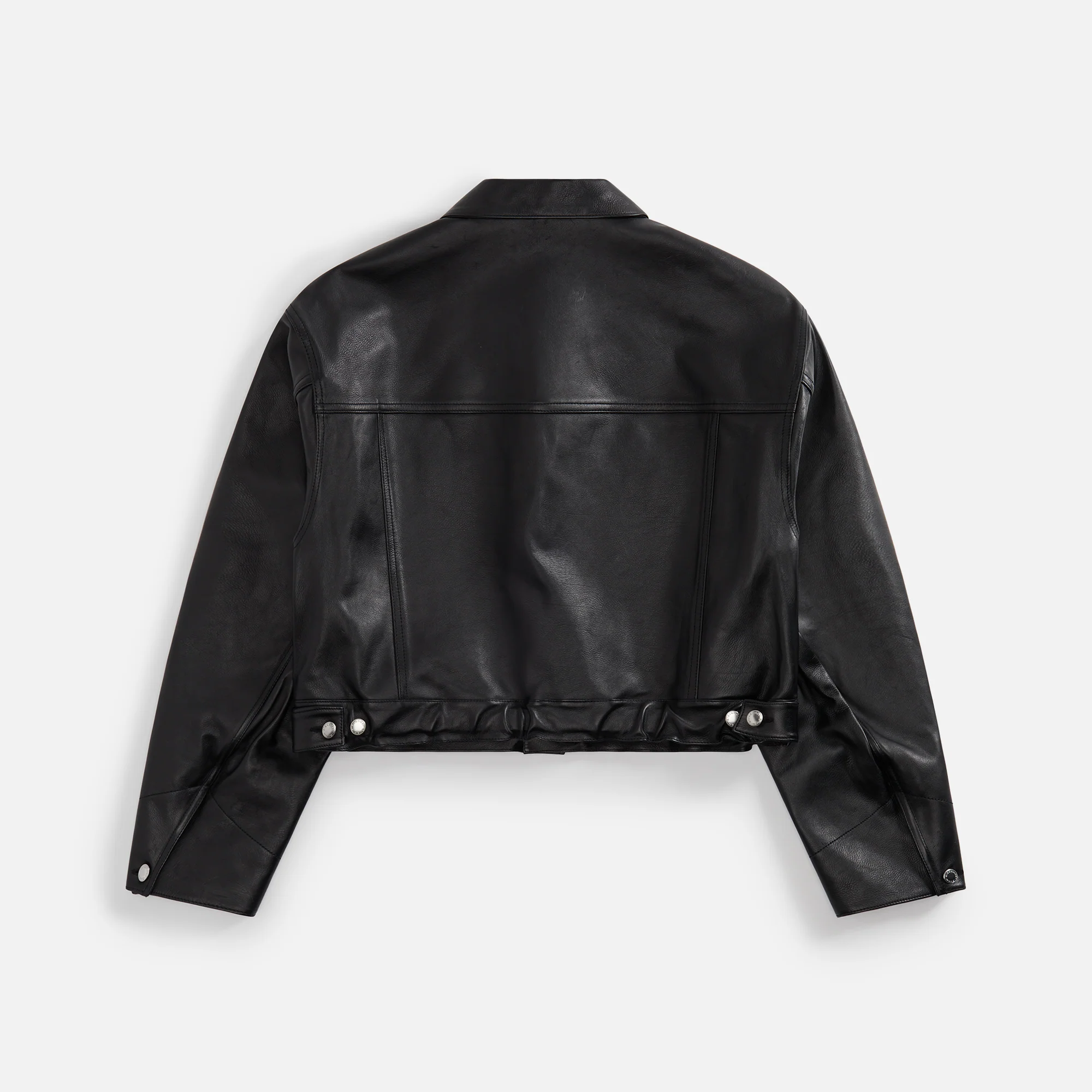 Jean Jacket with Leather Belt and Branded Label