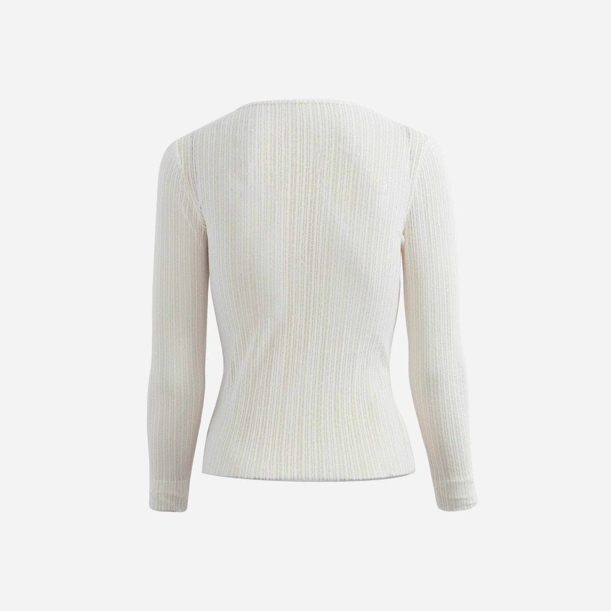 Ribbed Crew Neck Long Sleeve
