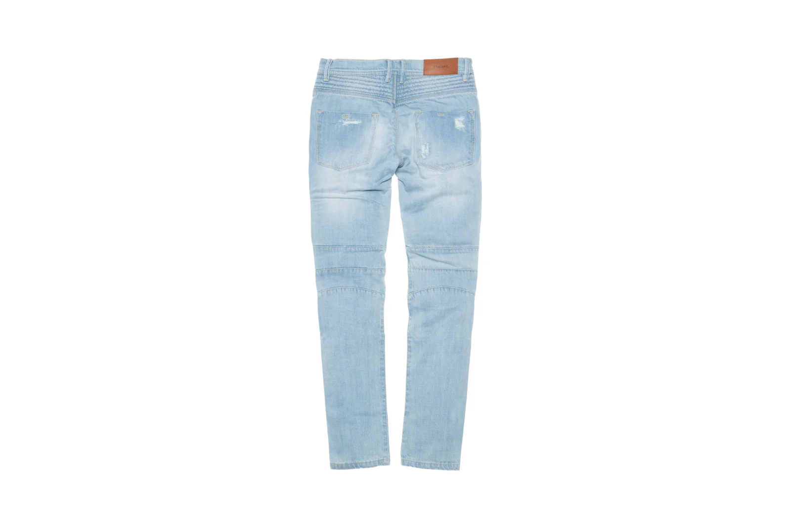 Distressed Moto Denim