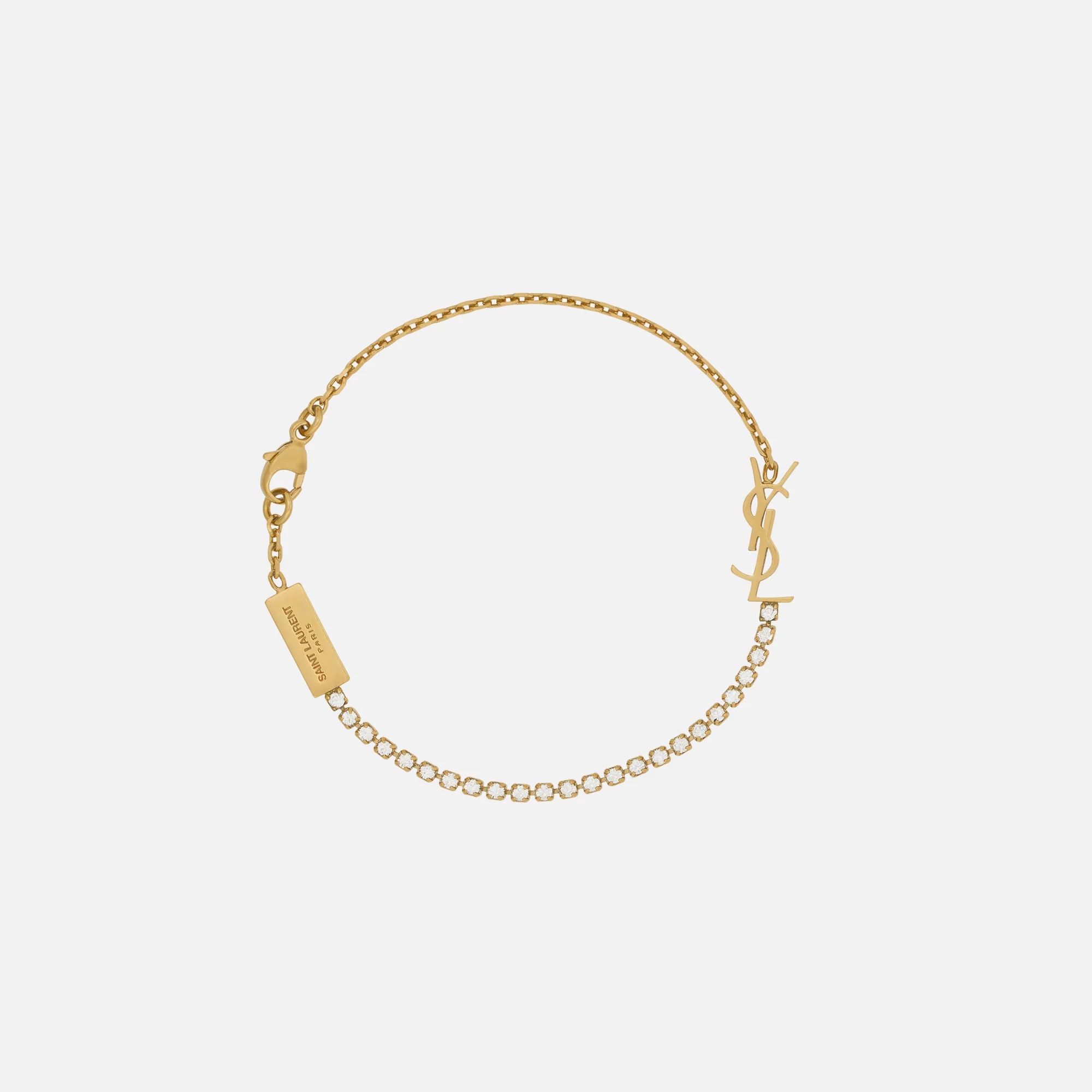 Monogram Bracelet with Crystals