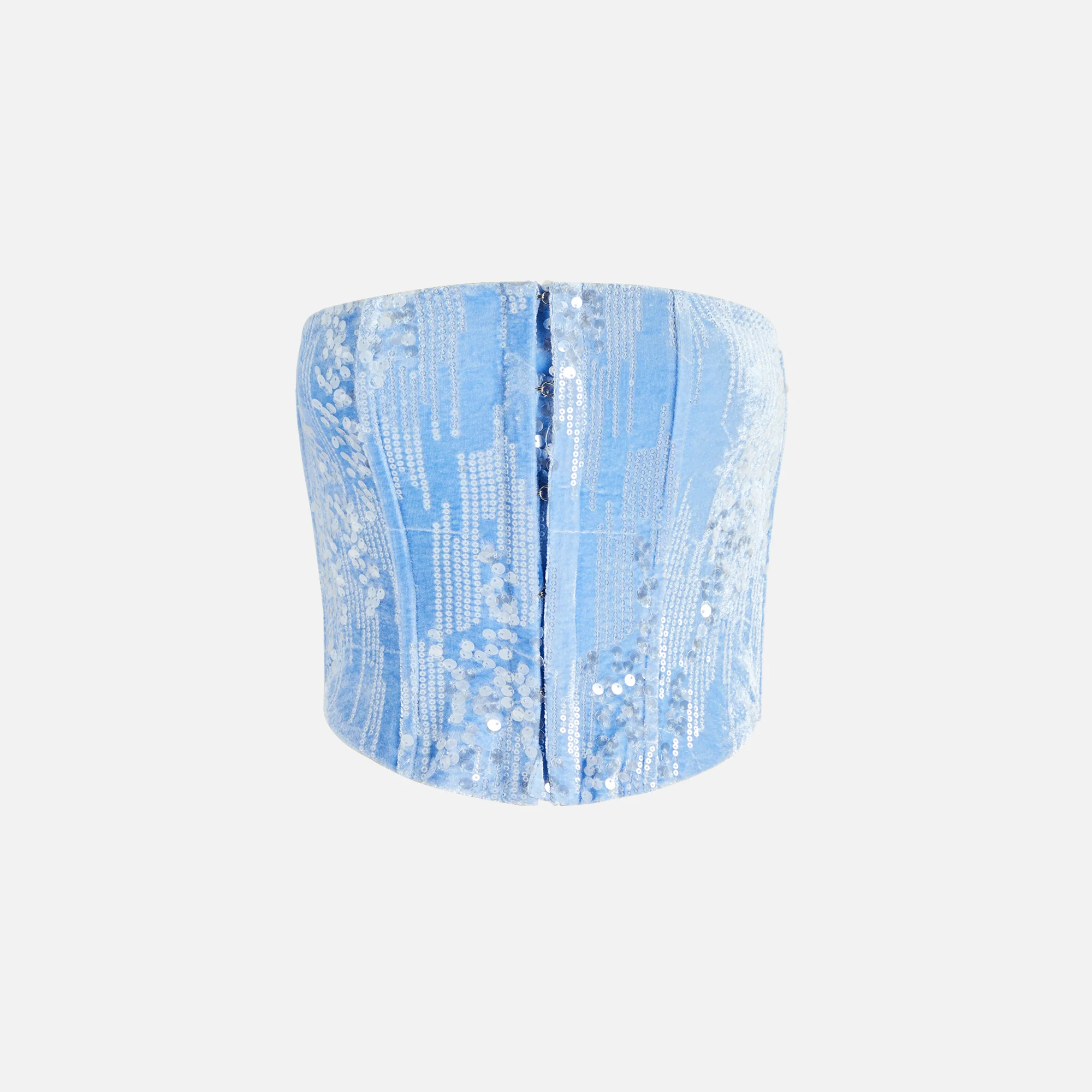 Periwinkle Velvet Bustier