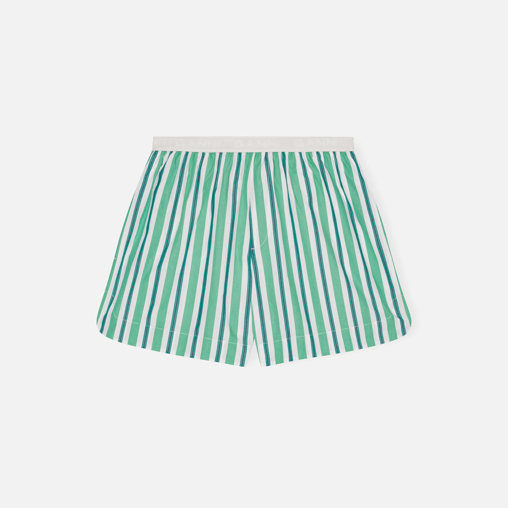 Stripe Cotton Elasticated Short