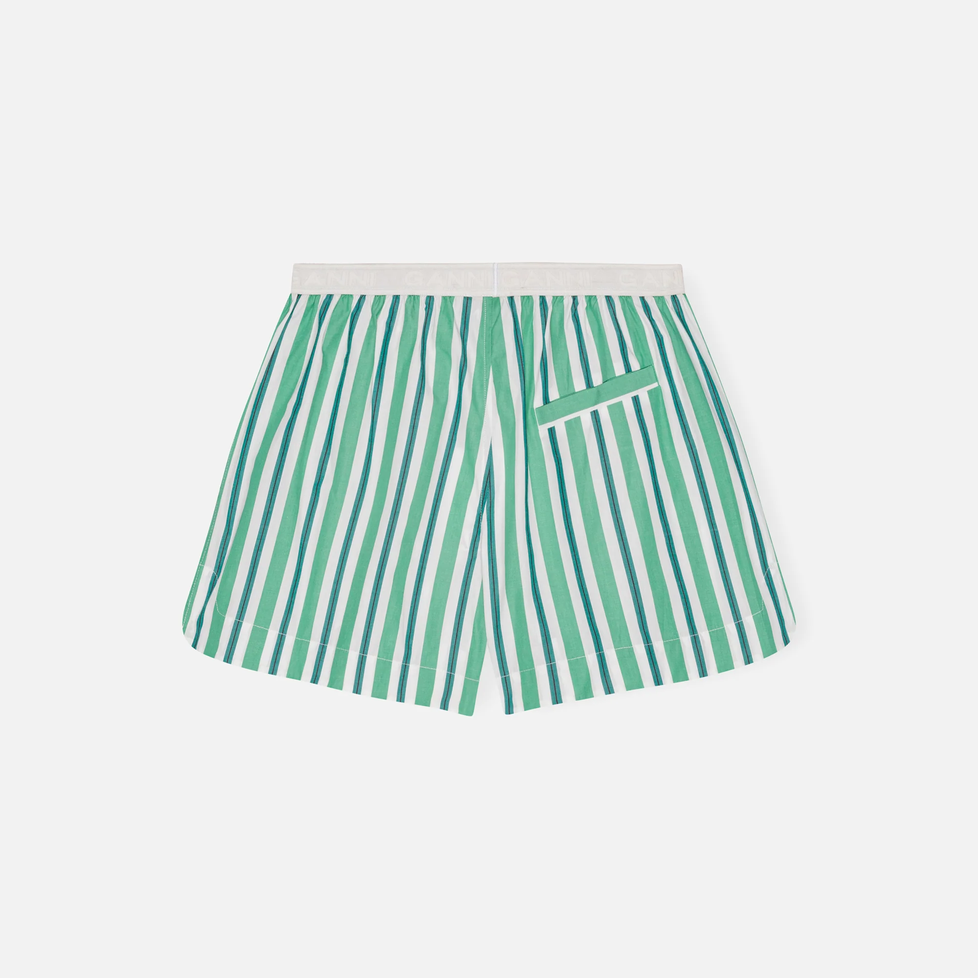 Stripe Cotton Elasticated Short