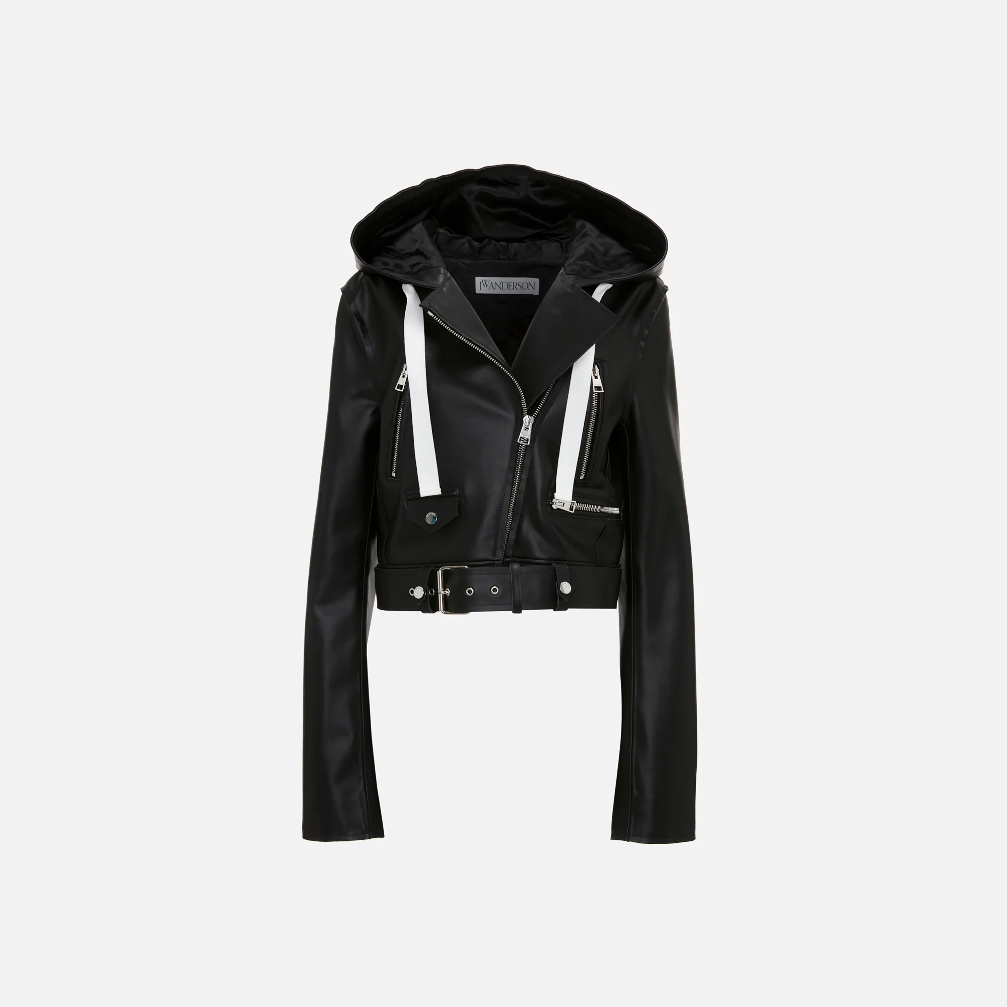 Hooded Biker Jacket