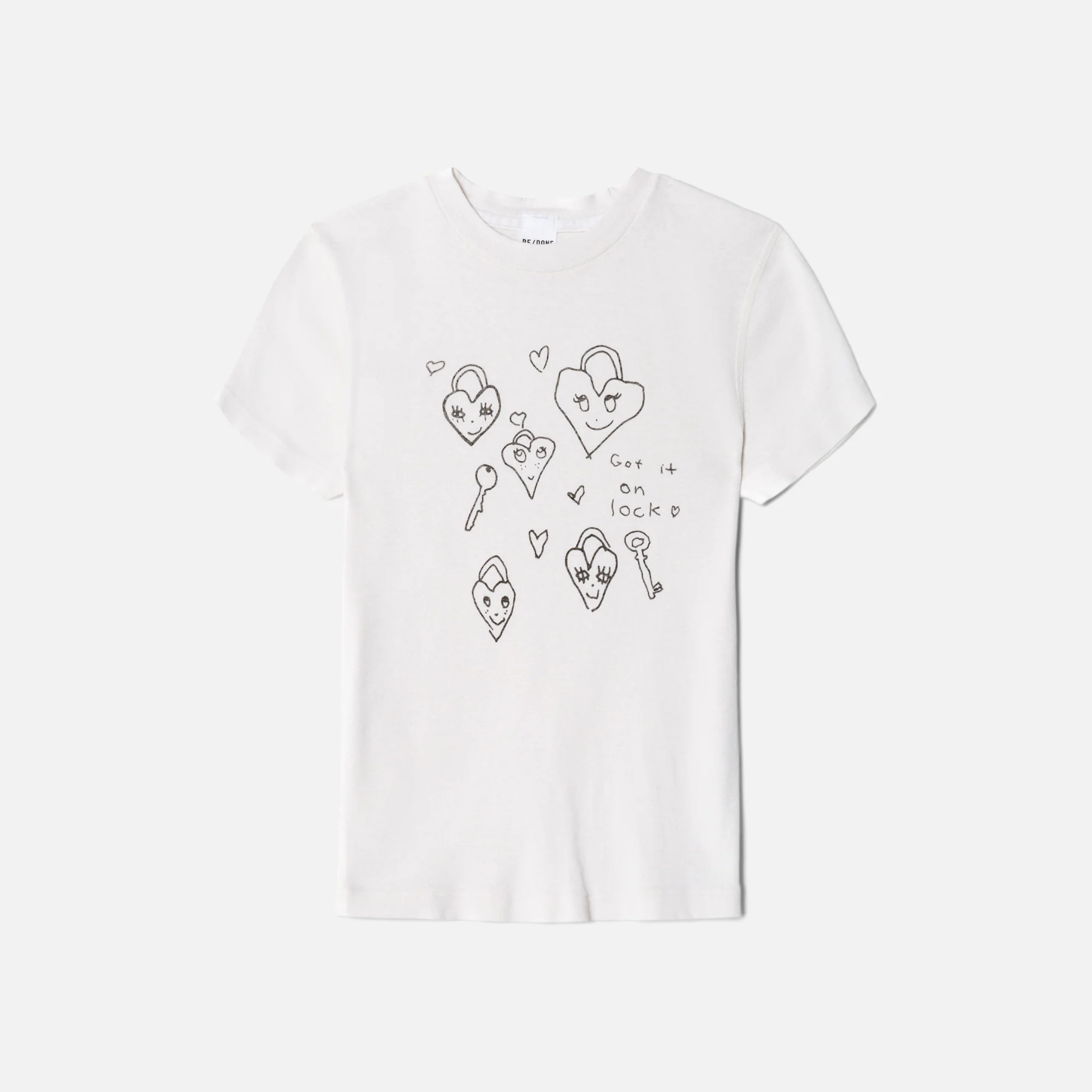 90s Baby Tee Hearts