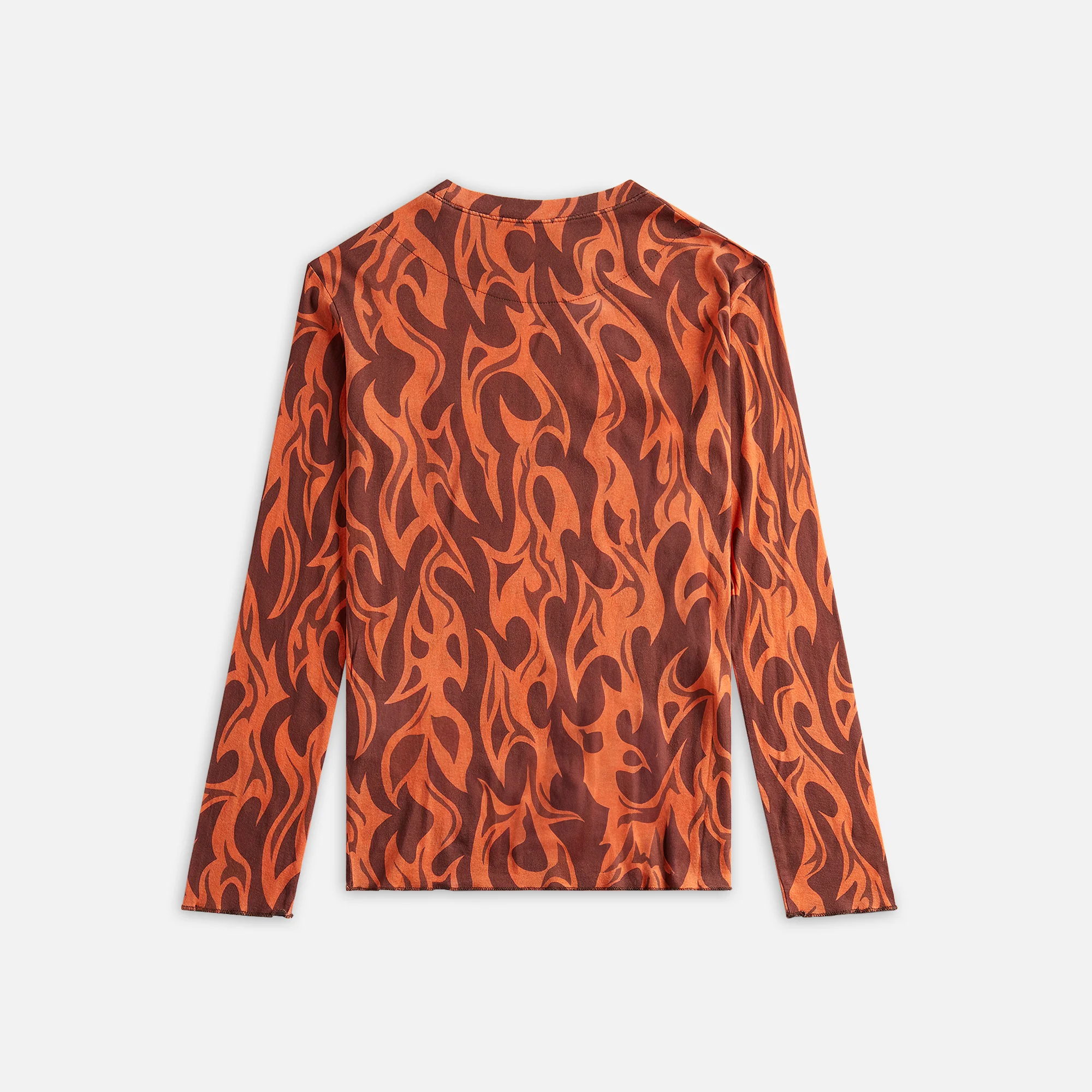 Orange Flame Long Sleeve Shirt