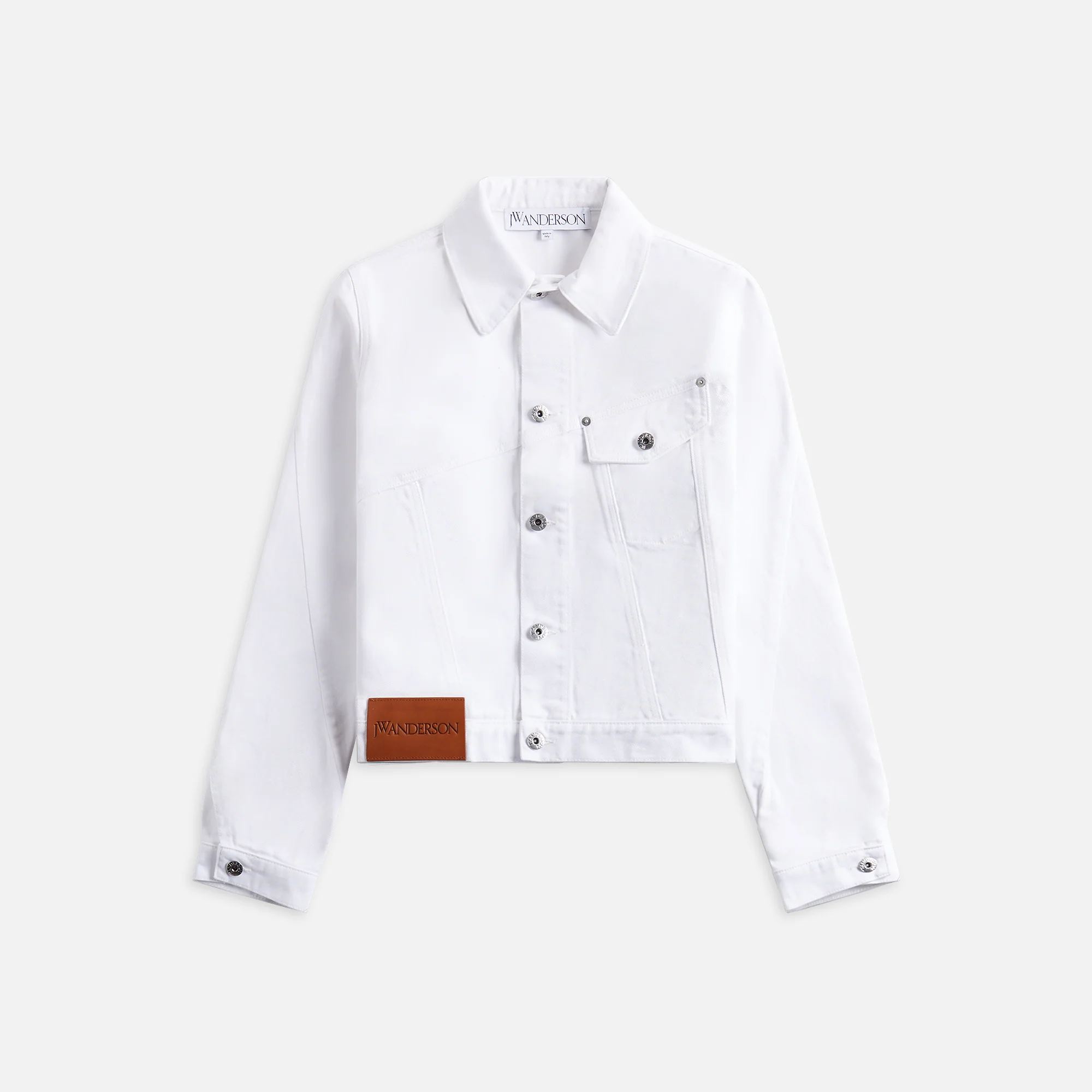 Cropped Twisted Denim Jacket