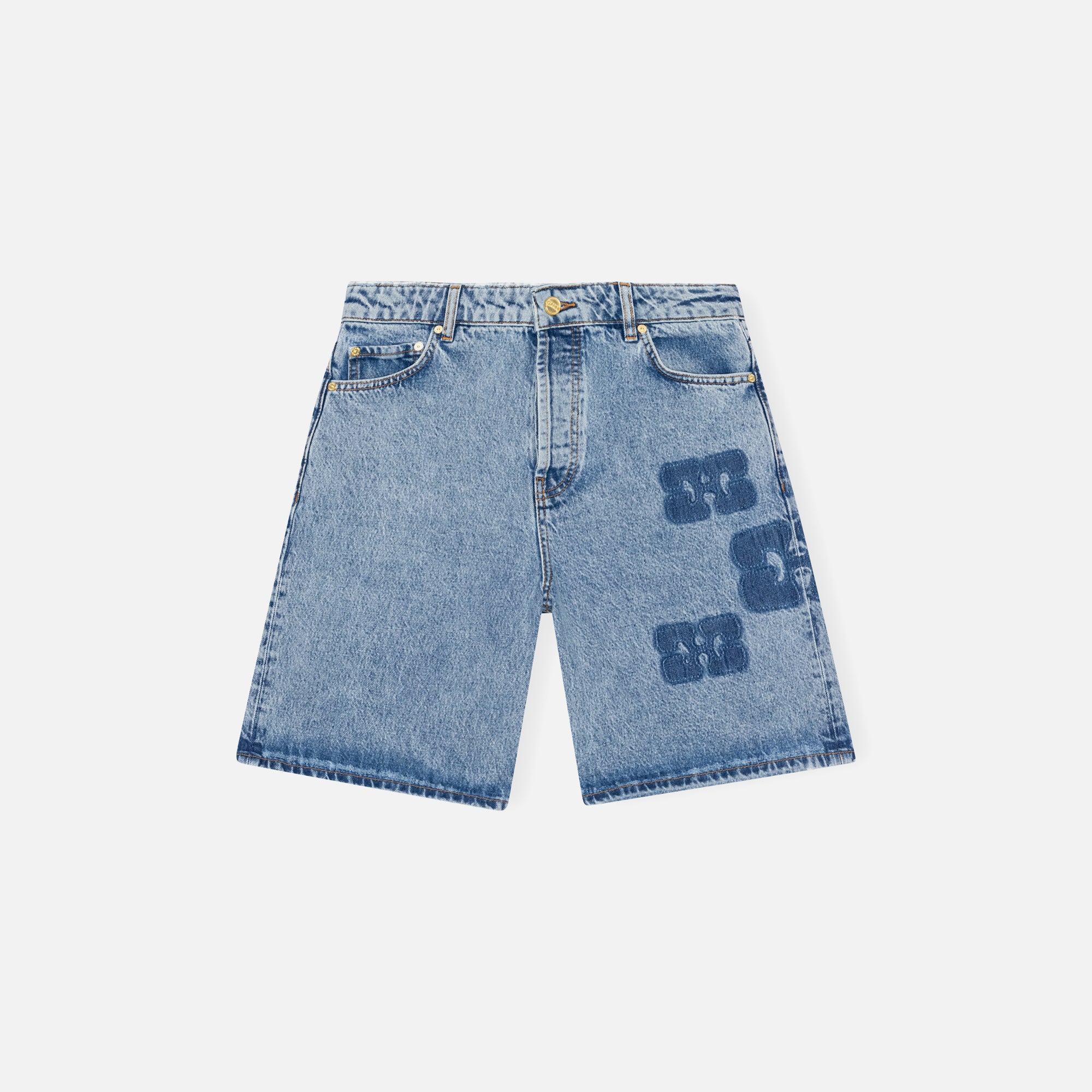 Patch Denim Short