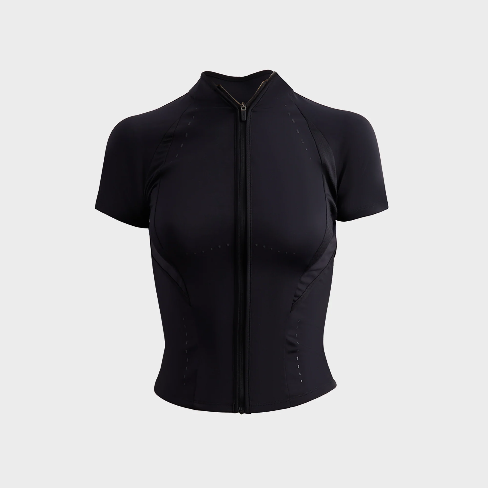 Slashed Zip Top