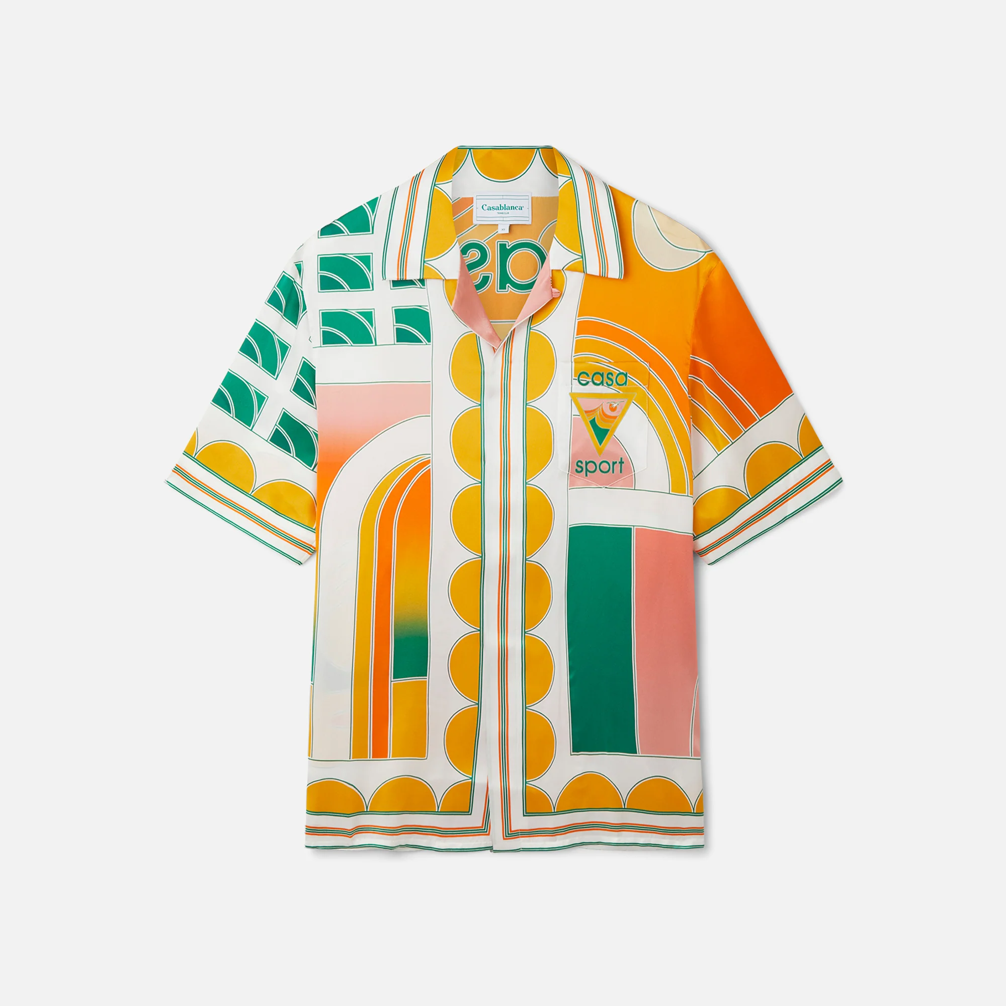Summer Court Unisex Cuban Collar Shirt