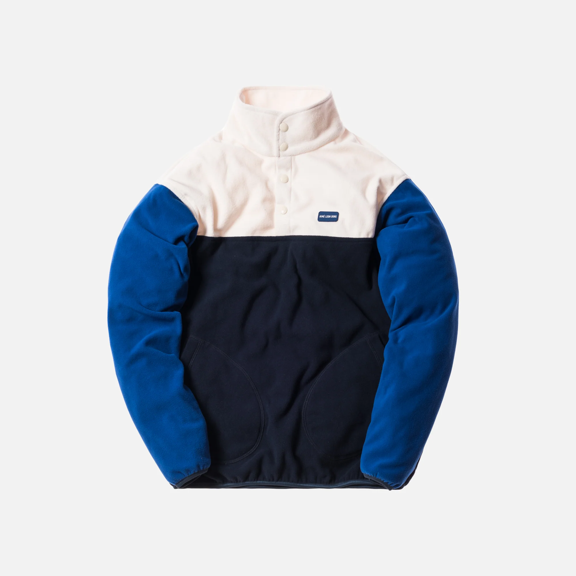 Blocked Micro Fleece Pullover