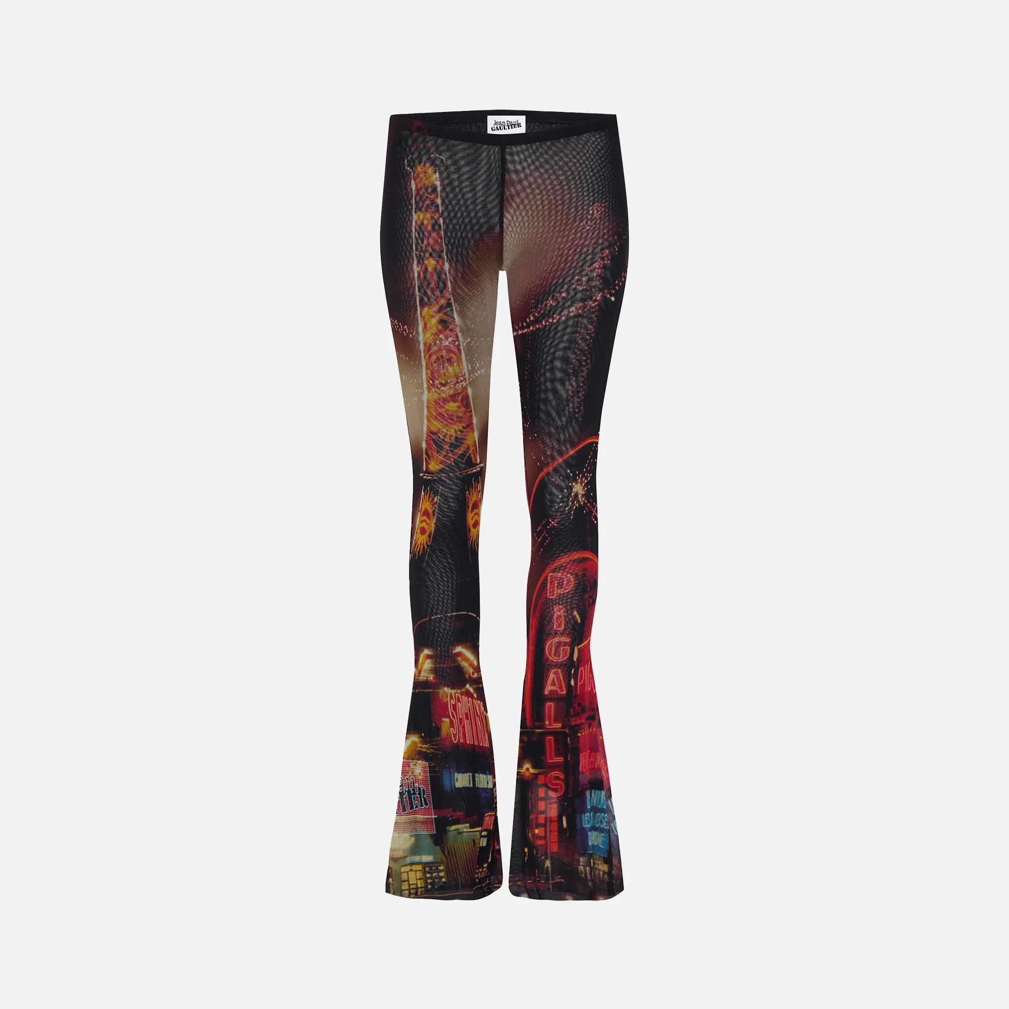 Pigalle Printed Mesh Flare Trouser