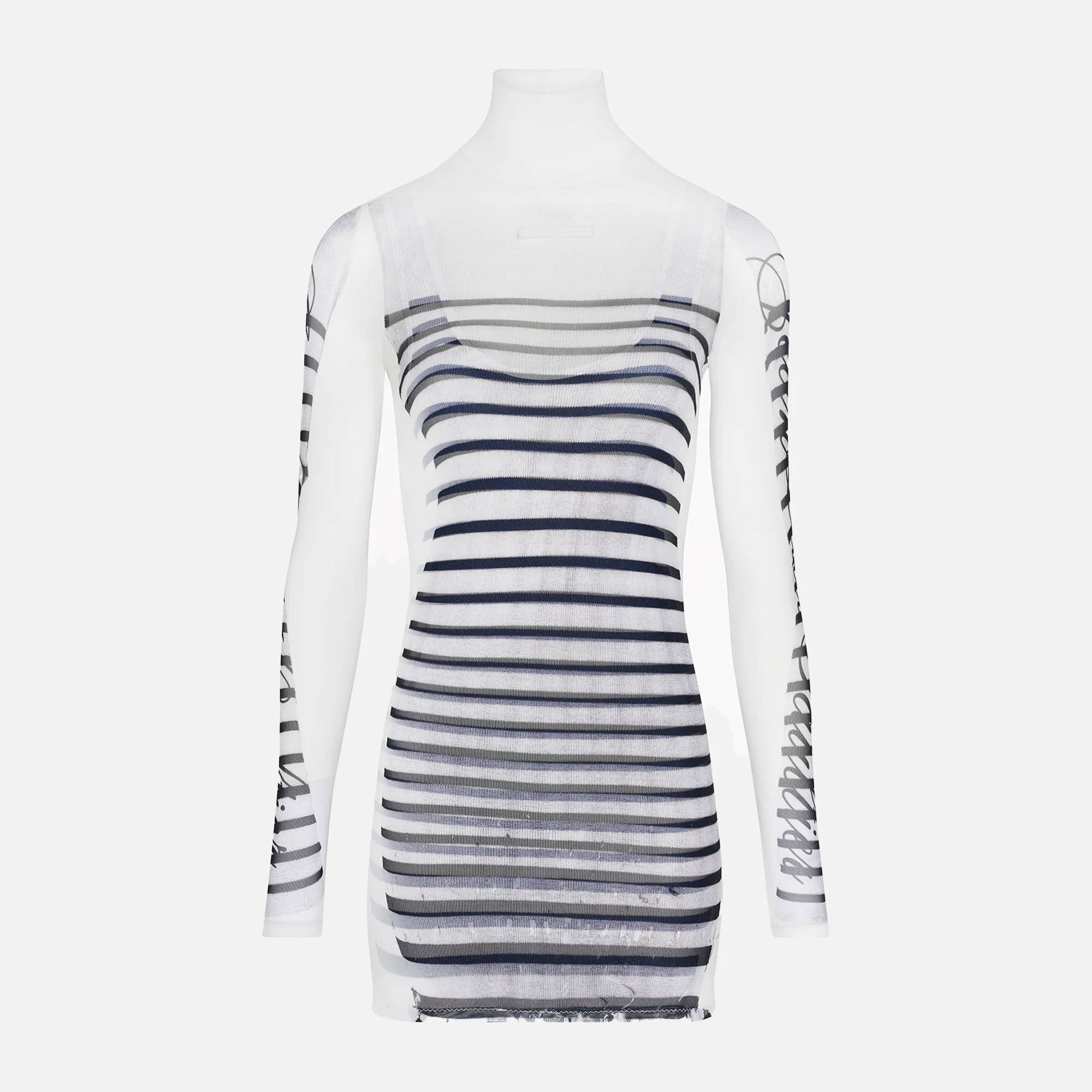 Spandex and Mesh Short Dress