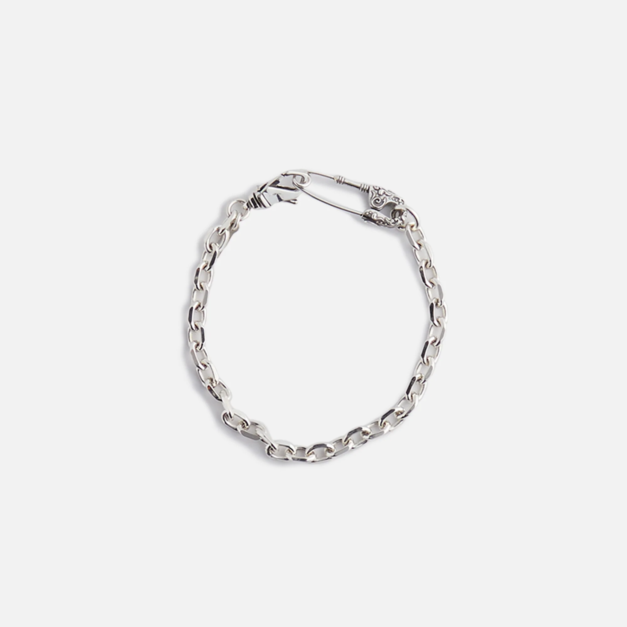 Crest Safety Pin Bracelet