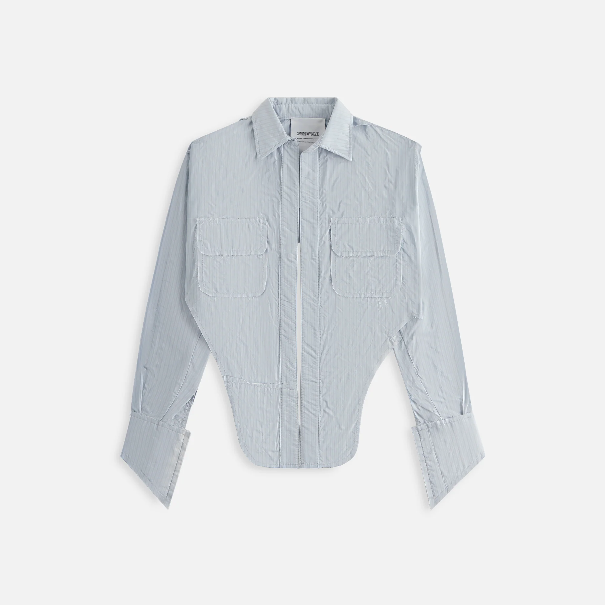 V Cut Safety Pin Blouse
