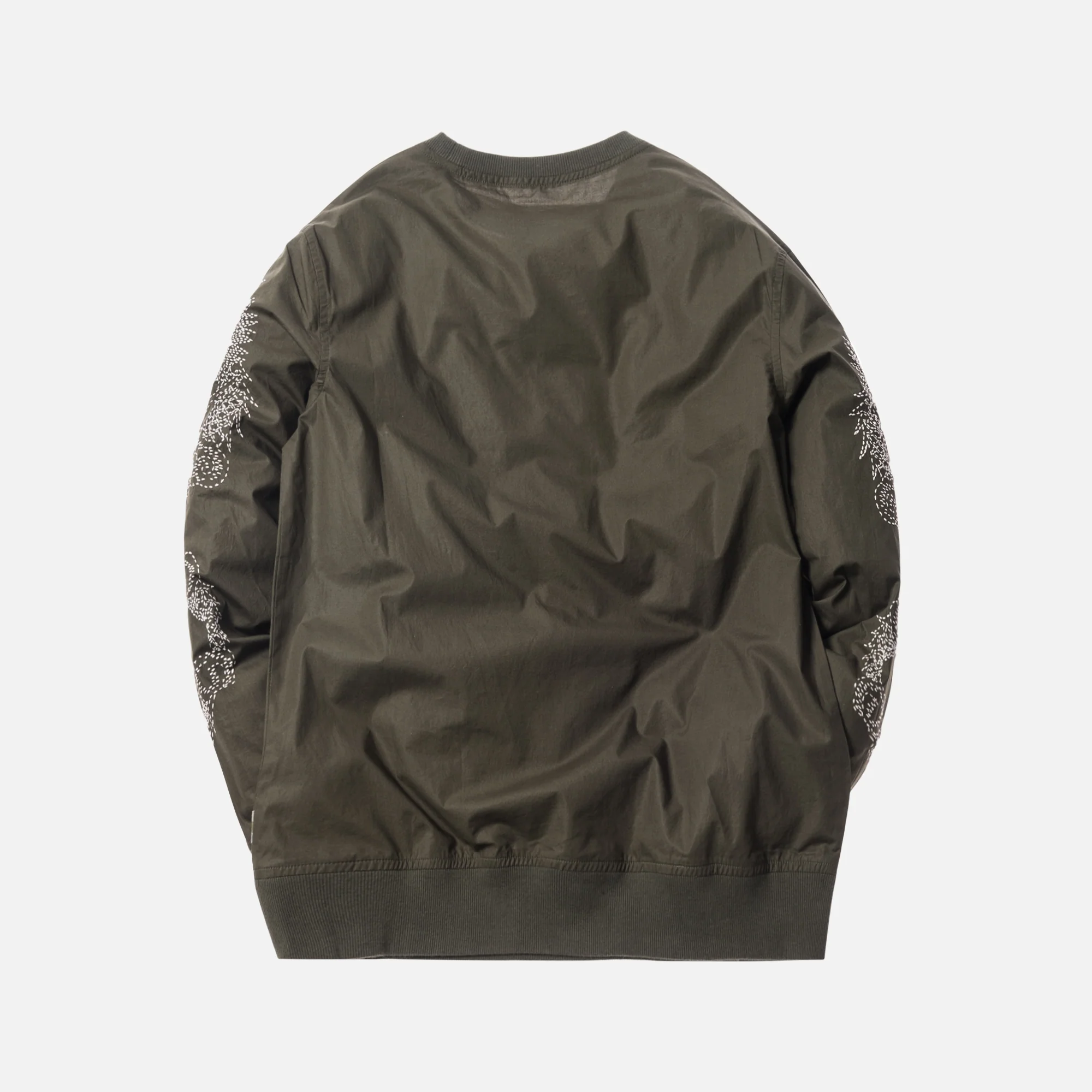 Stencil Dragon Woven Track Crewneck