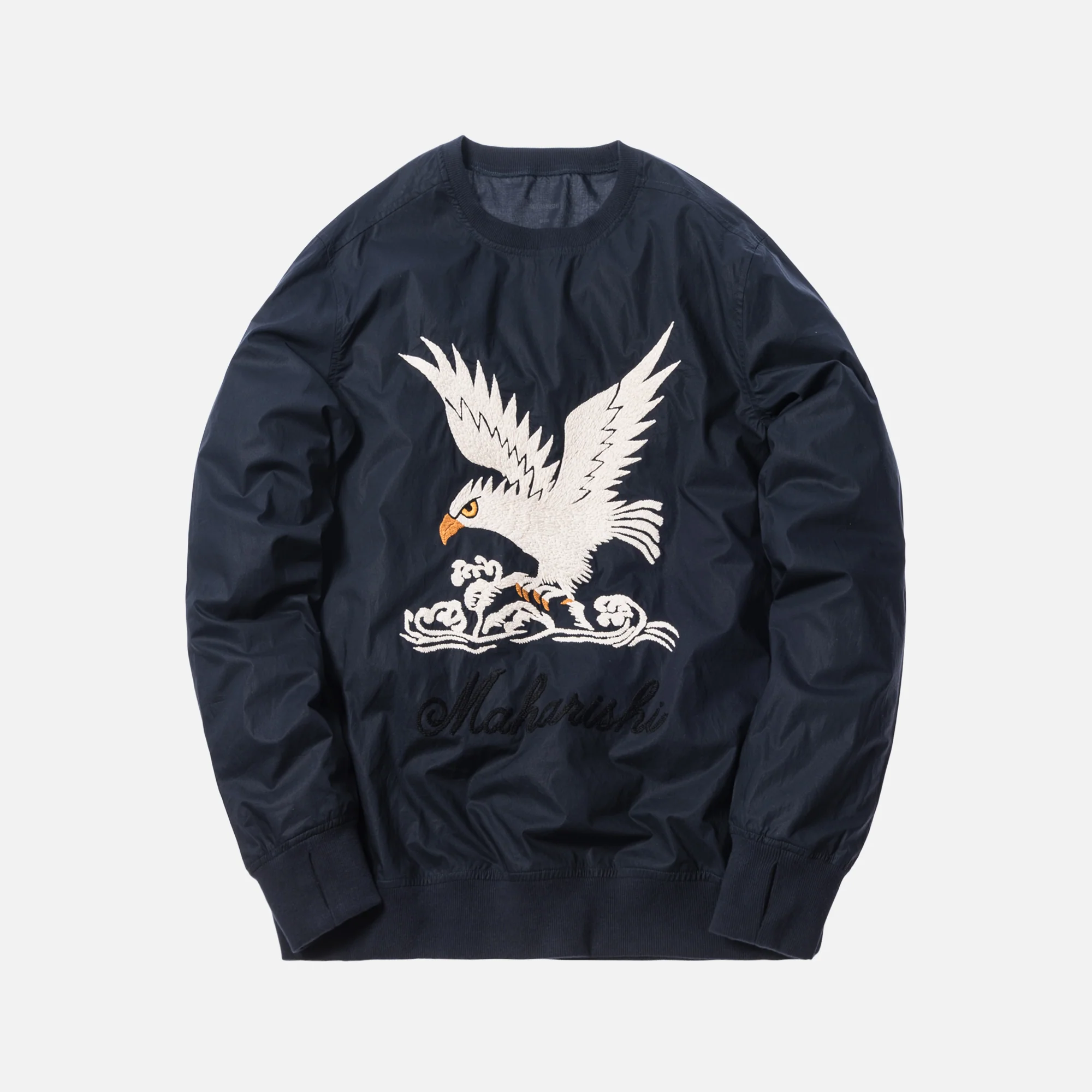 Eagle Woven Track Crewneck