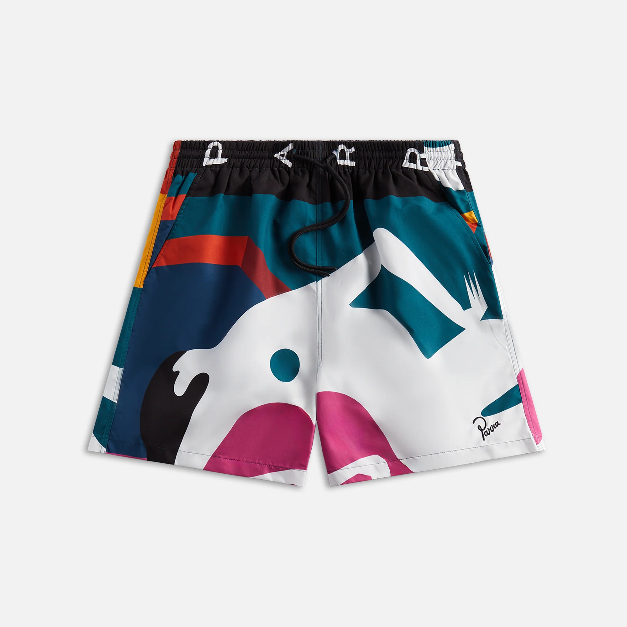 Beached In White Swim Shorts