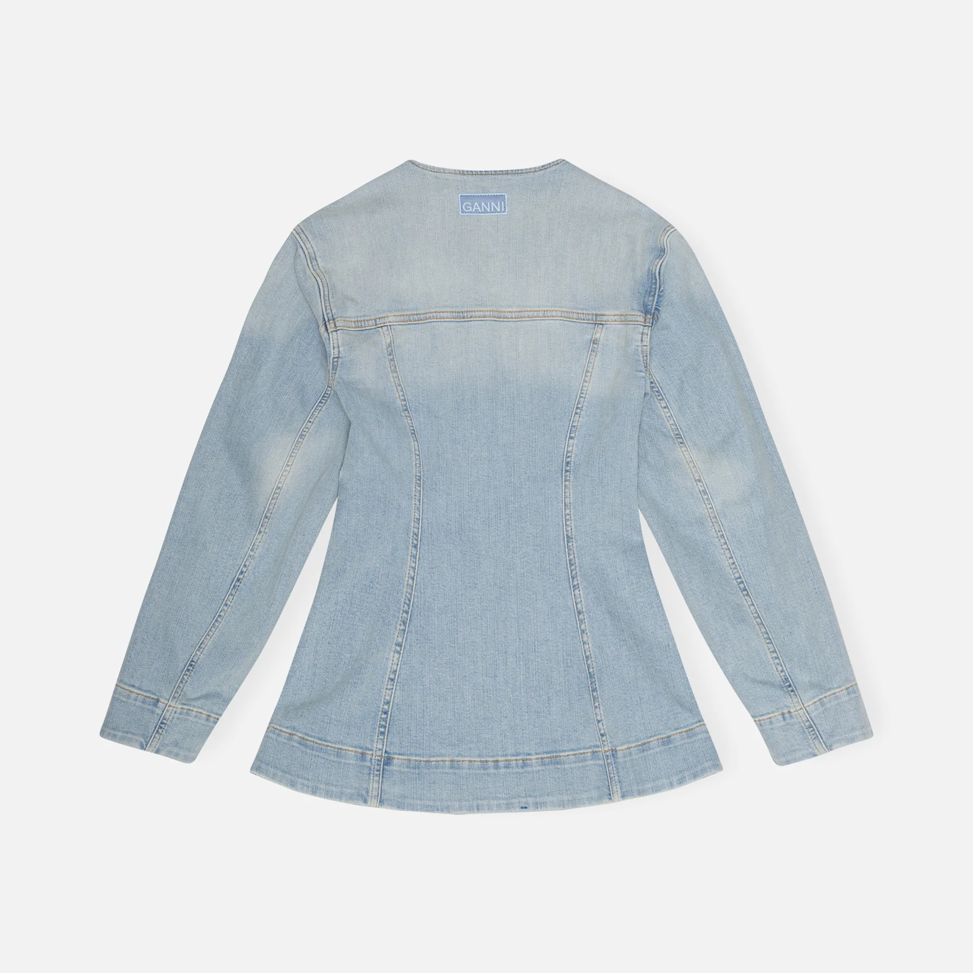 Tint Denim Fitted Blazer