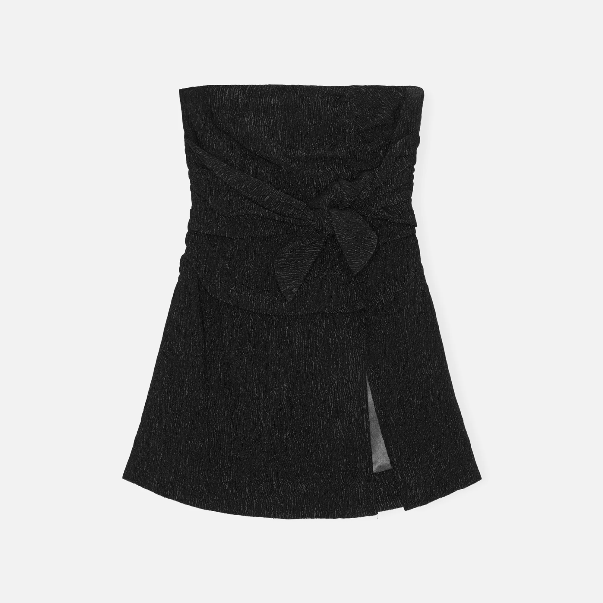 Viscose Stretch Crepe Strapless Top