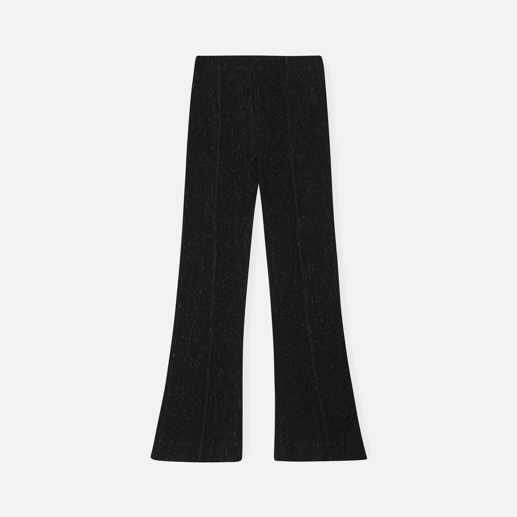 Viscose Stretch Crepe Flared Pants