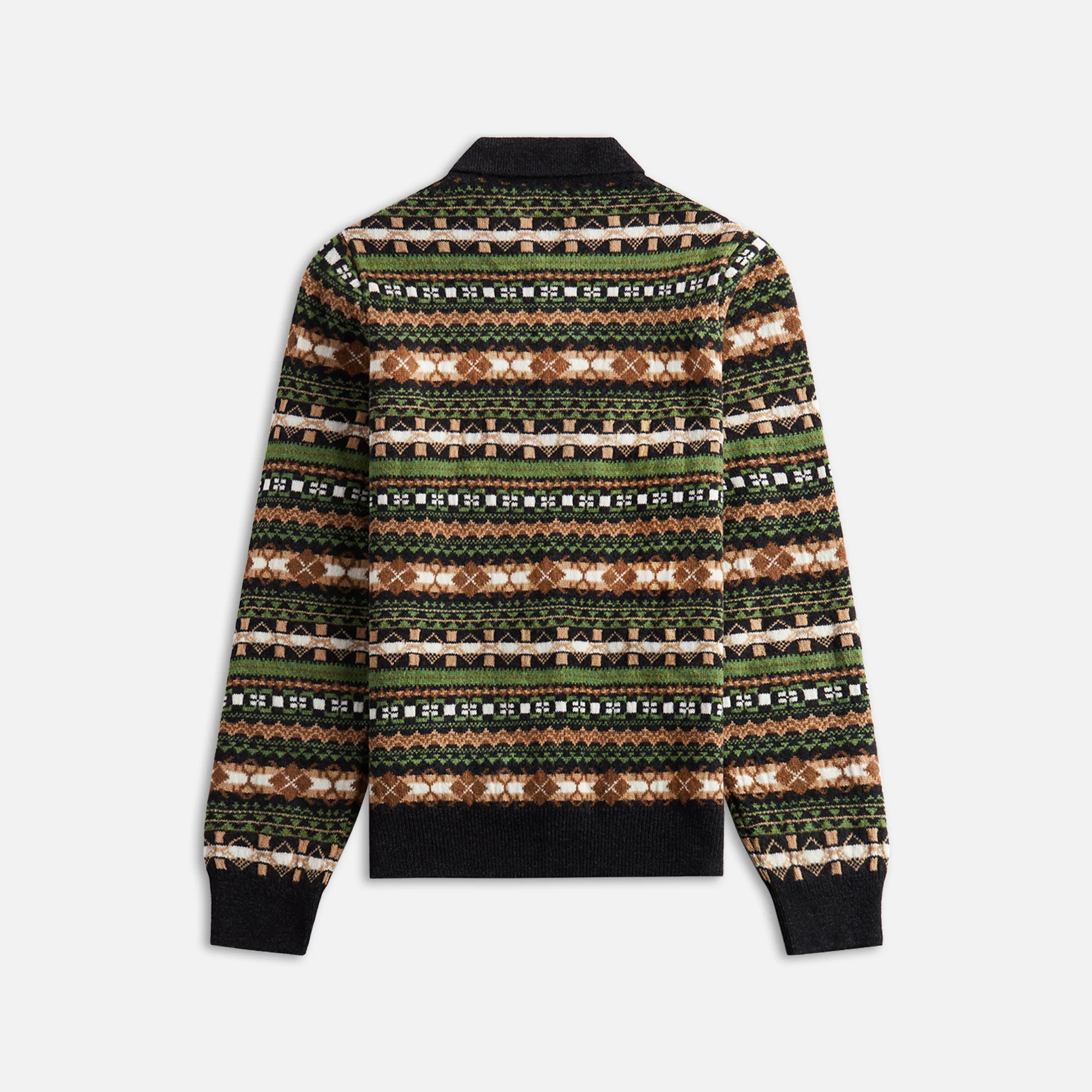 Fair Isle Polo Sweater