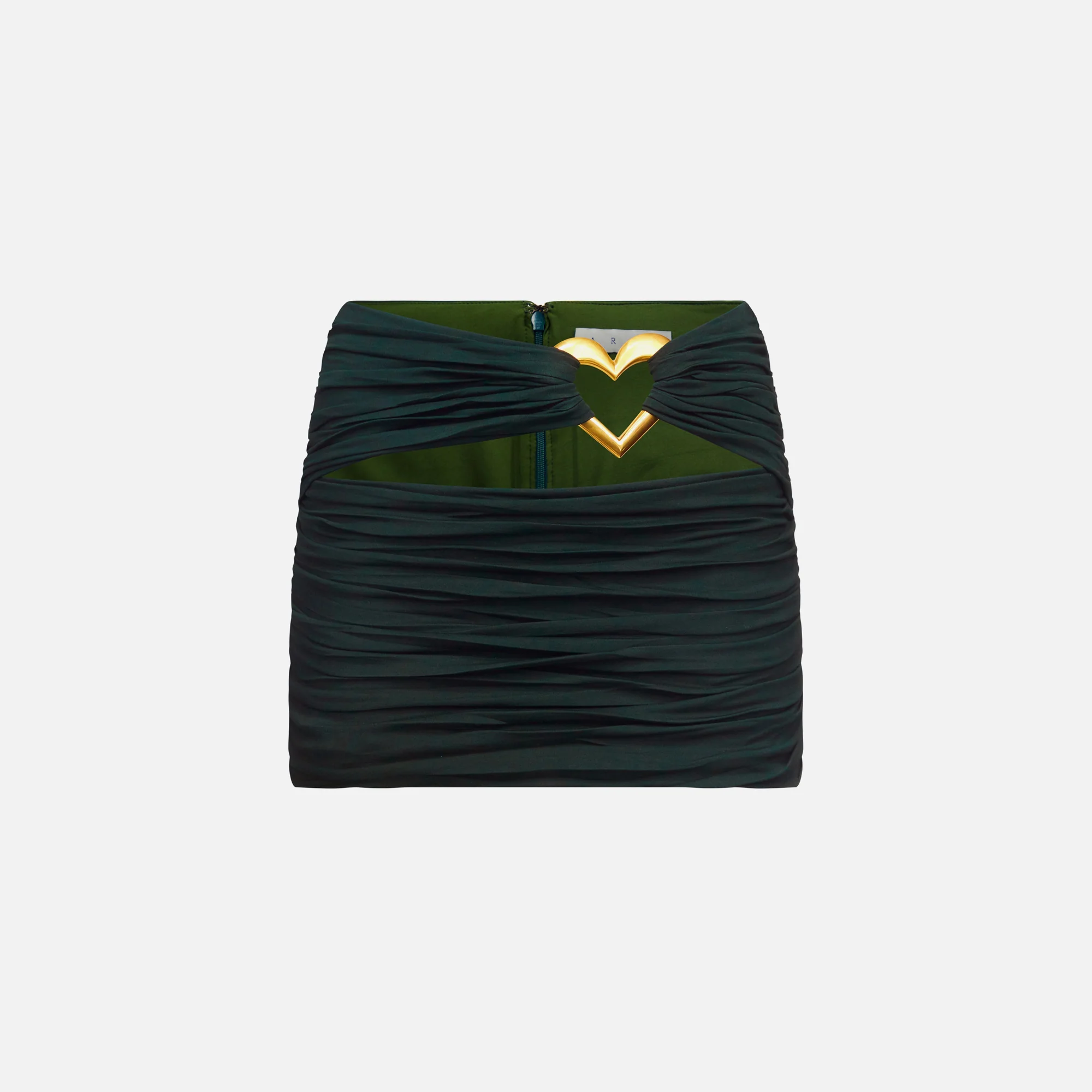 Heart Rouched Mini Skirt