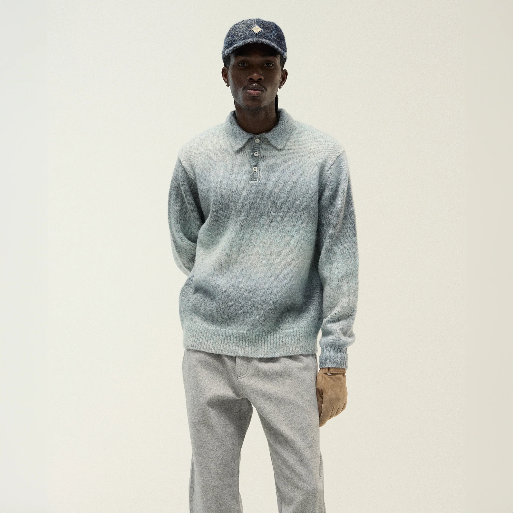 Kith Gradient Harmon Rugby Pullover Sweater