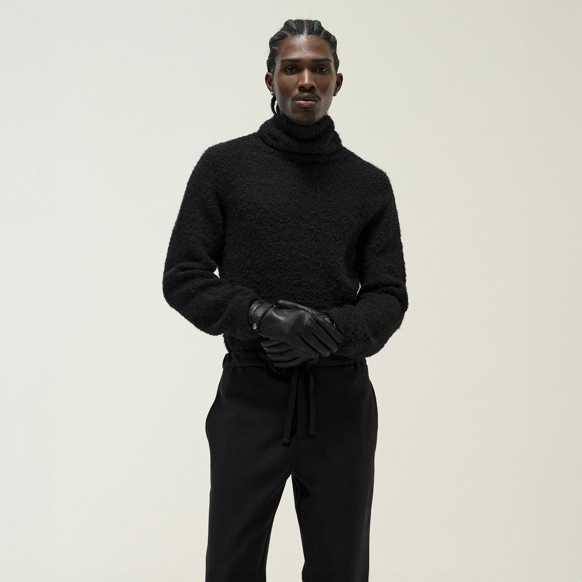 &Kin Speckled Boucle Walker Turtleneck