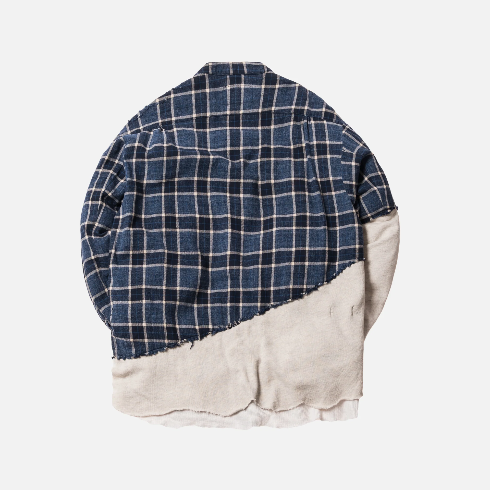 50/50 Blue Moon Ivory Woven Fleece Pullover Studio Shirt