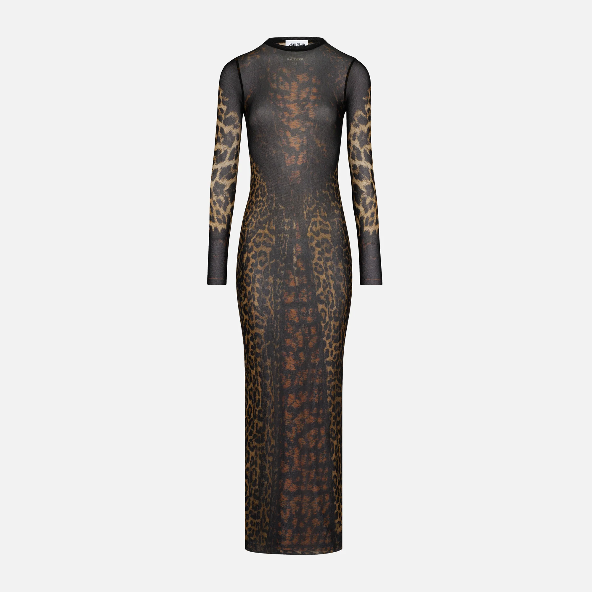 Mesh Long Dress With Lace