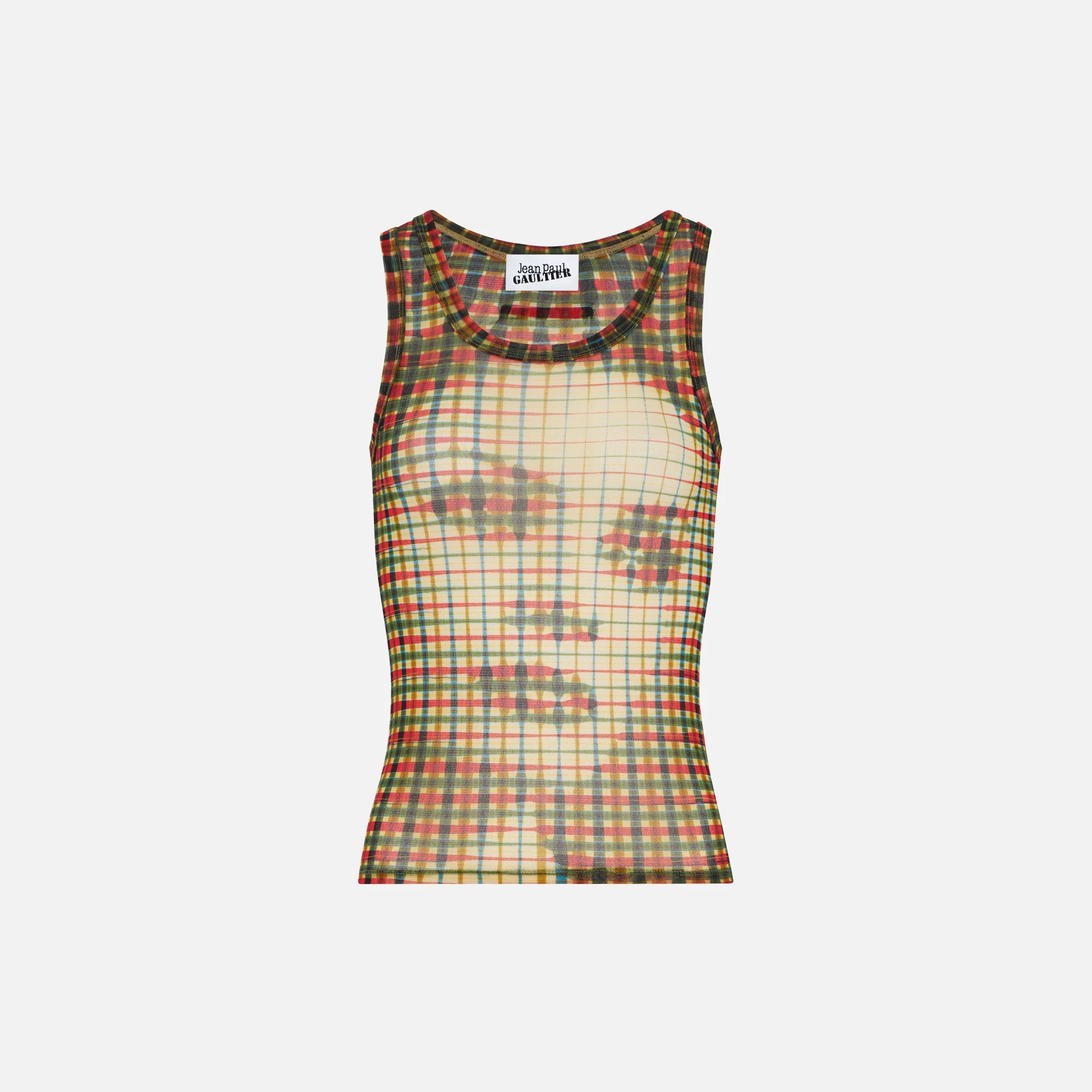 Printed Mesh Tank Top