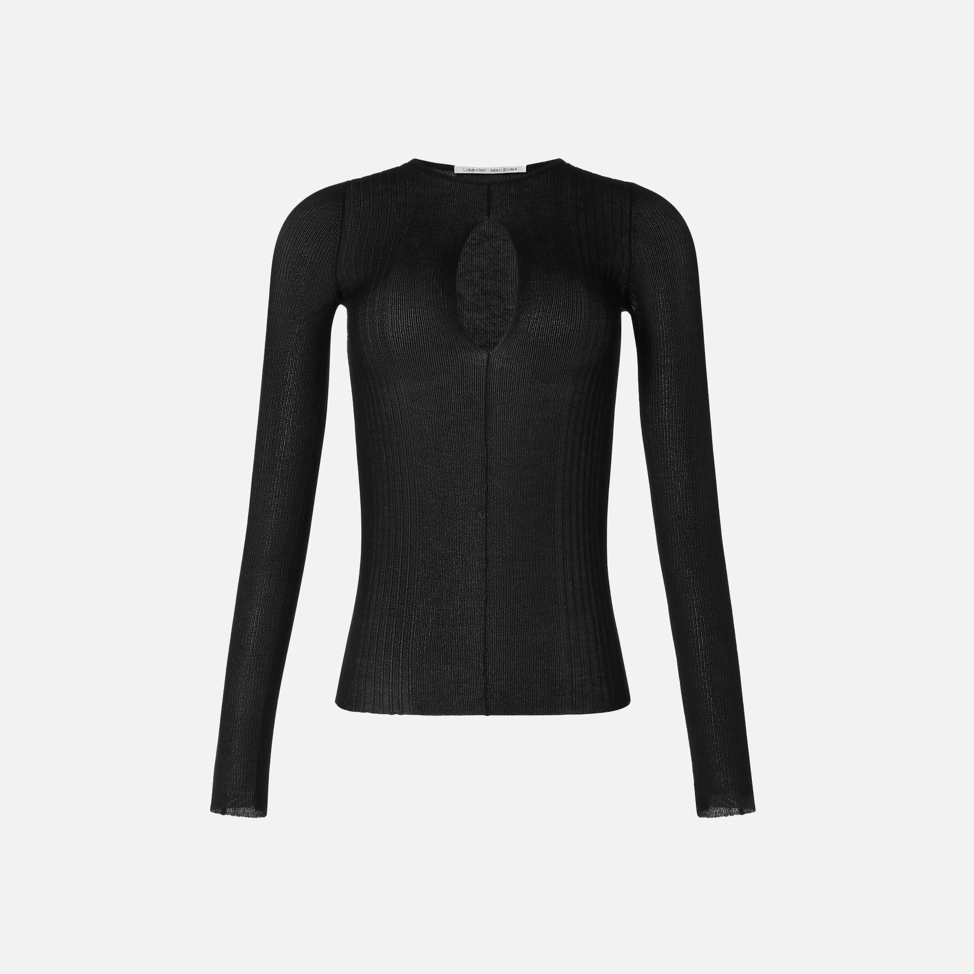 Long Sleeve Sheer Knit Top