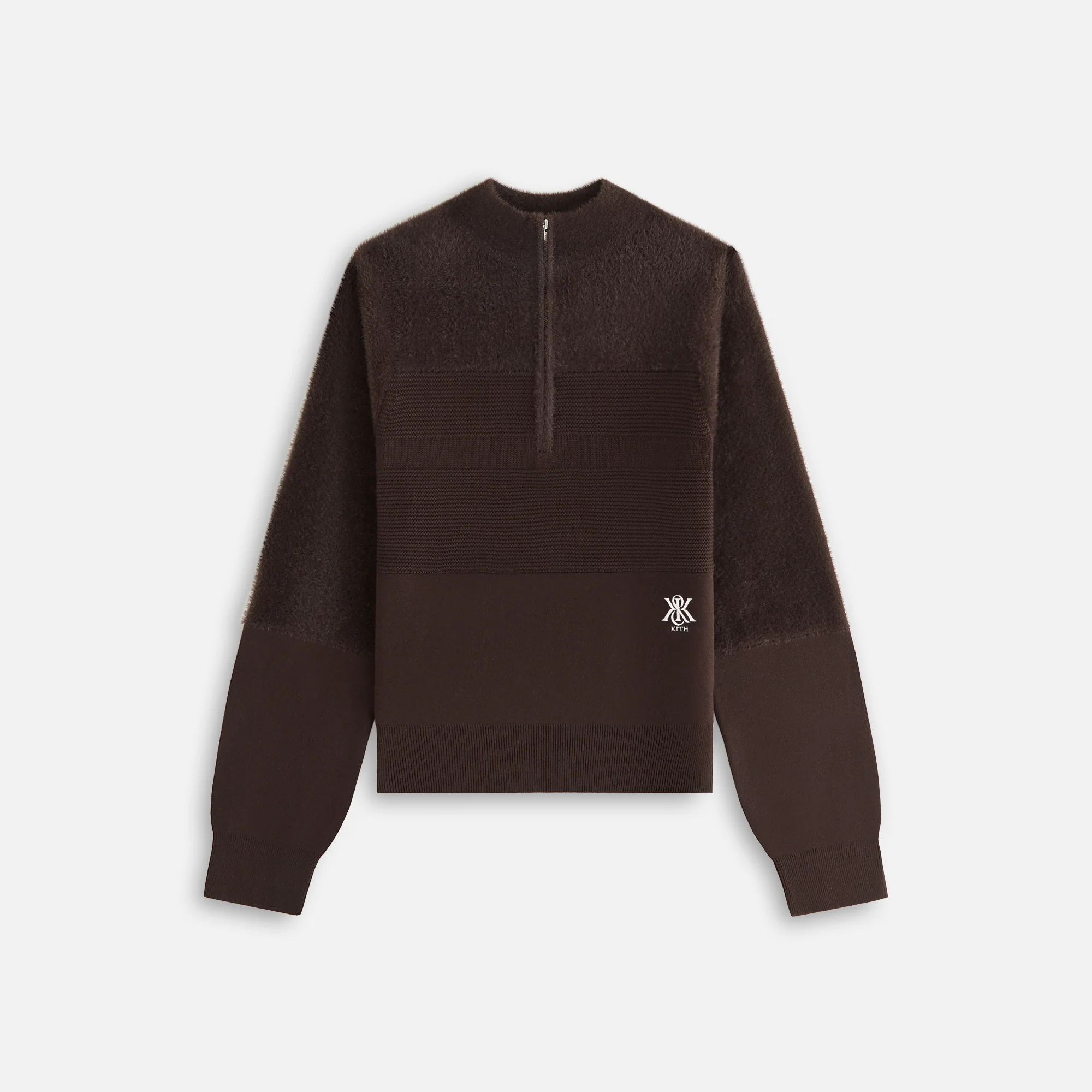 Kith Women Presley Blocked Mohair Zip Sweater
