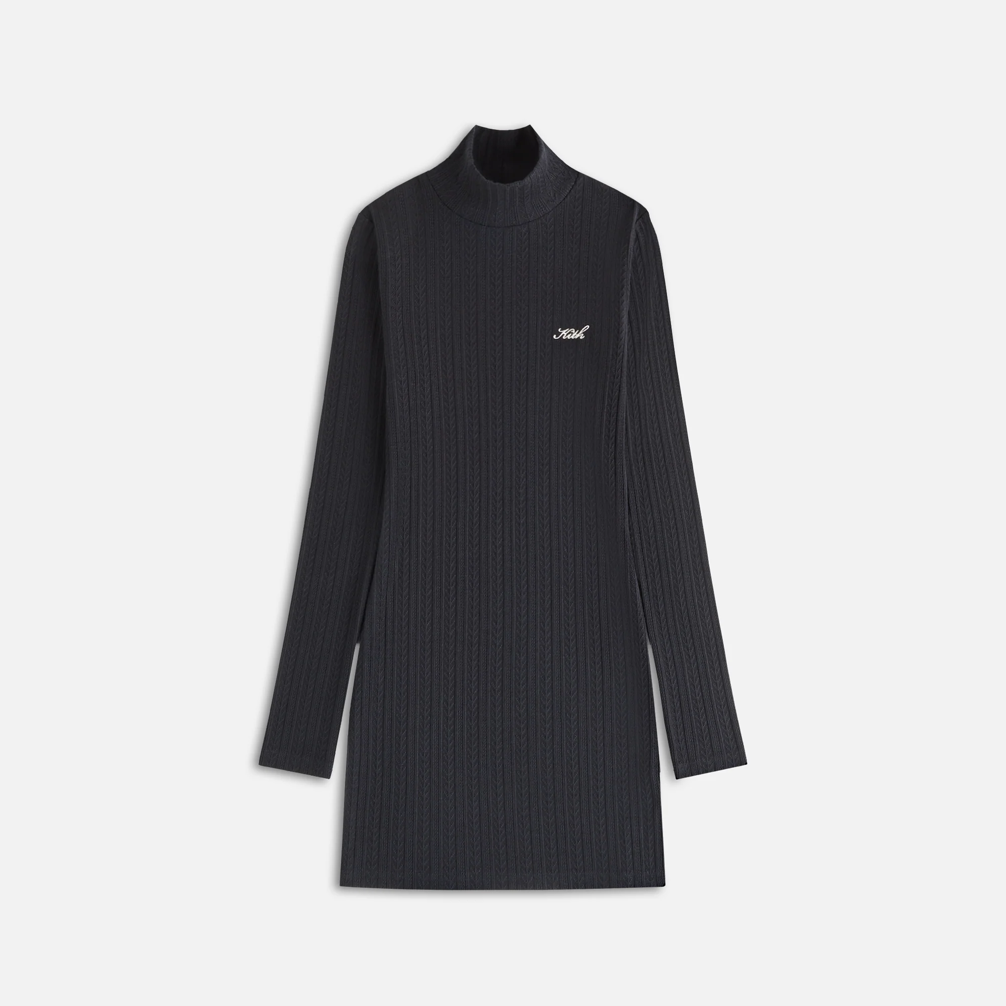 Kith Women Brier Pointelle Turtleneck Mini Dress