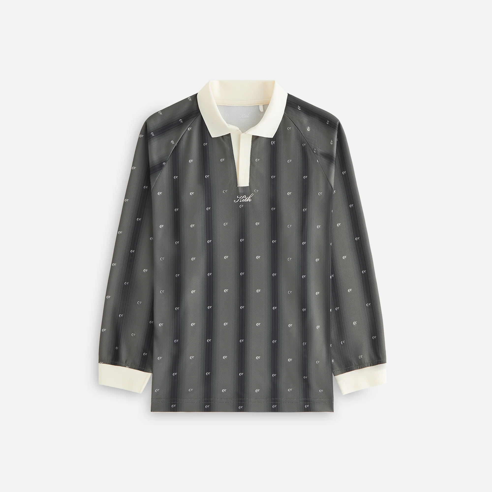 Kith Women Ridley Polo Monogram Long Sleeve Jersey