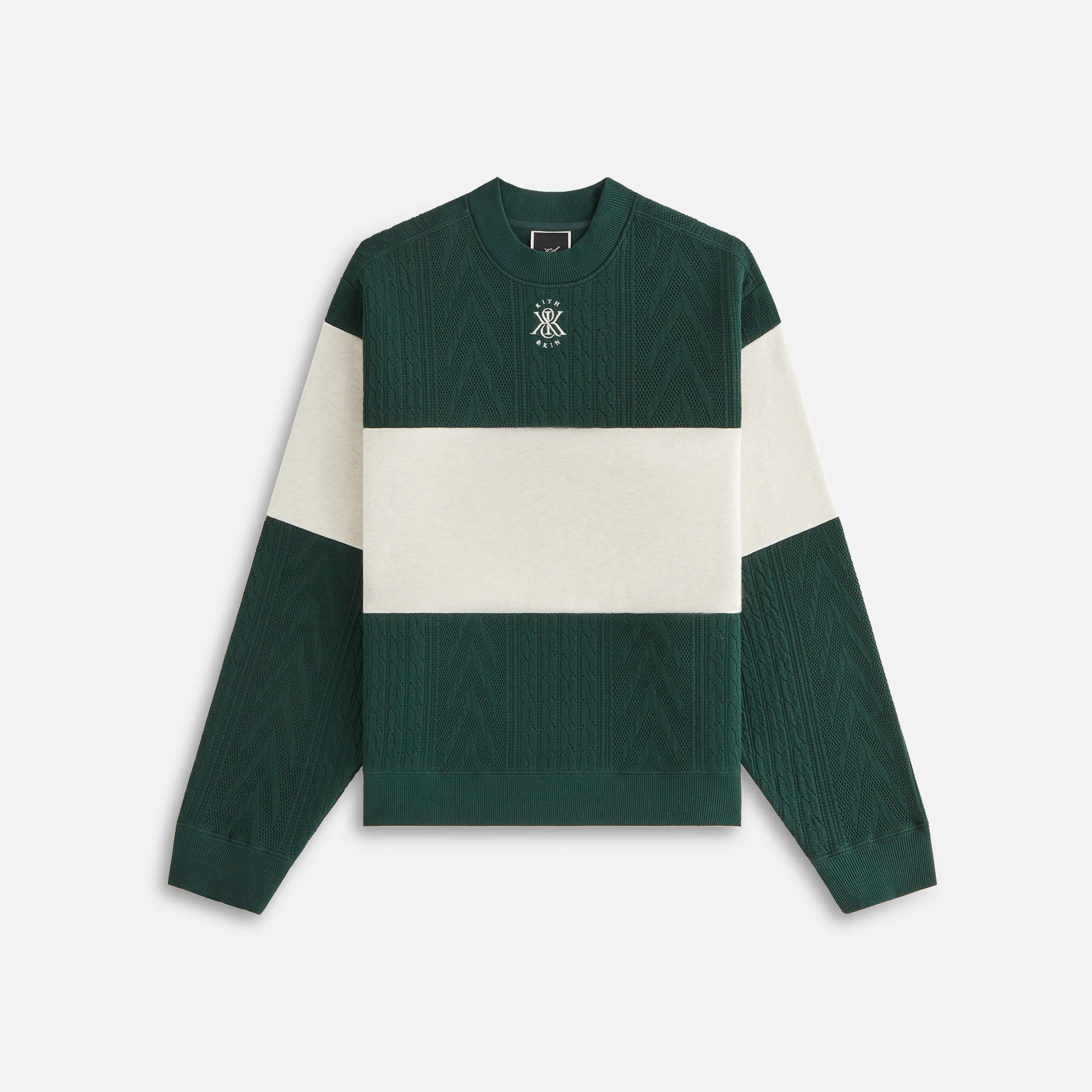 Kith Women Ashwin Cable Panelled Crewneck