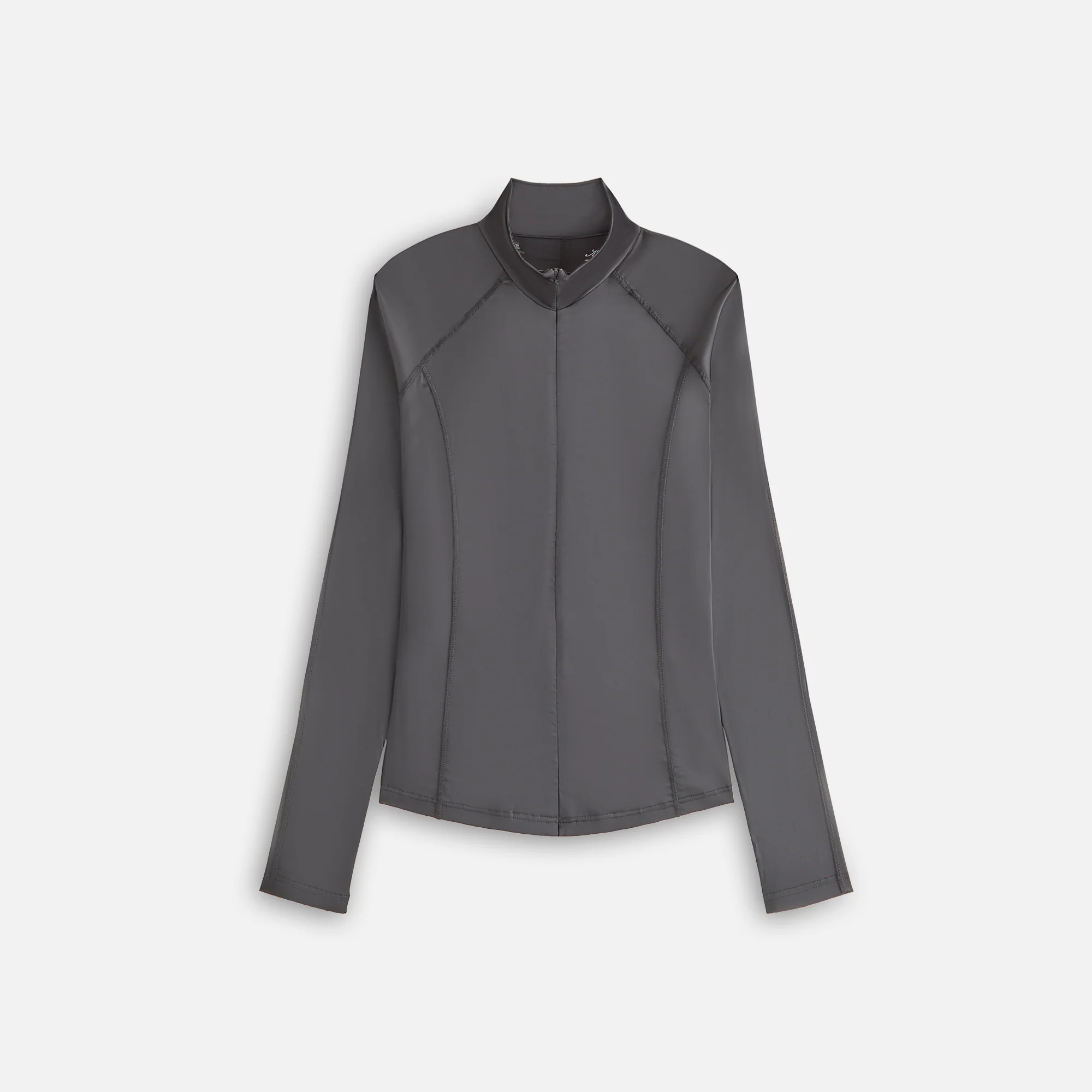 Kith Women Alida Stretch Satin Zip Top