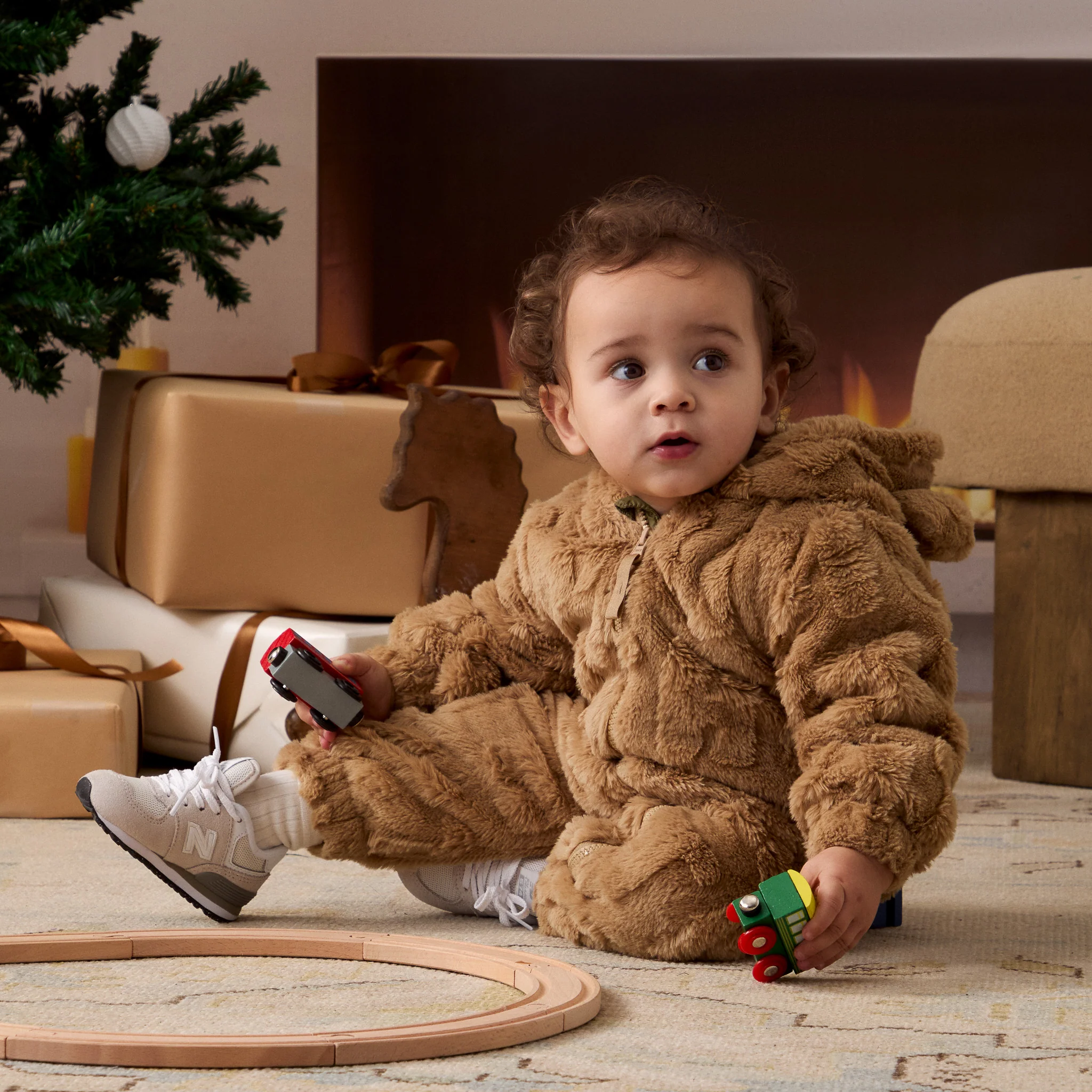 Kith Baby Novelty Monogram Teddy Coverall