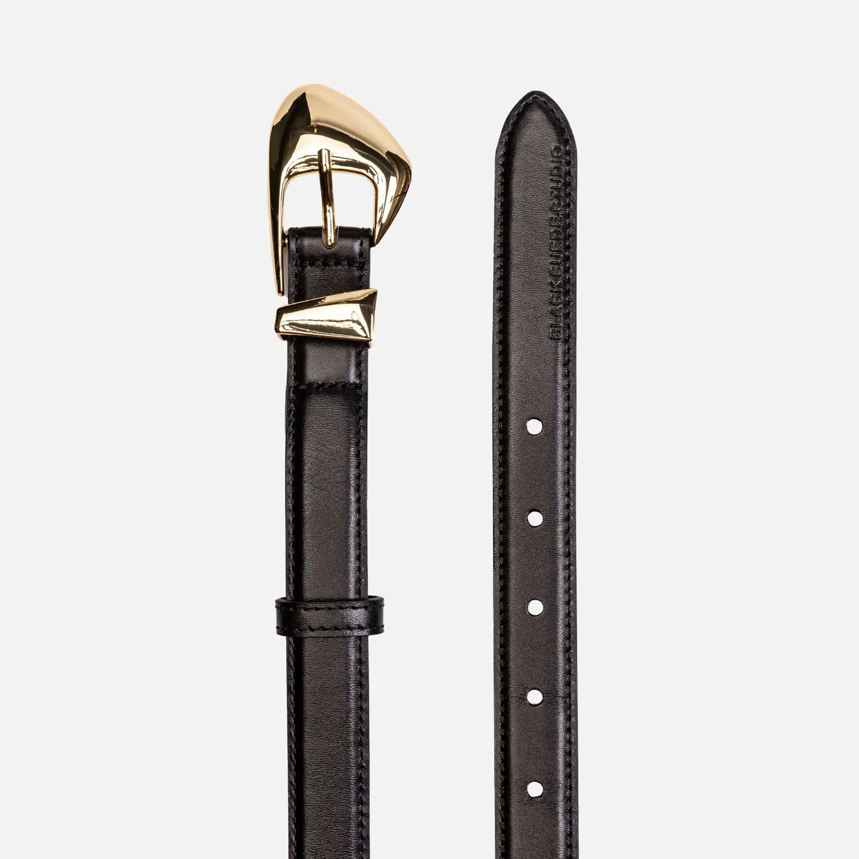 Slim Arrow Leather Belt
