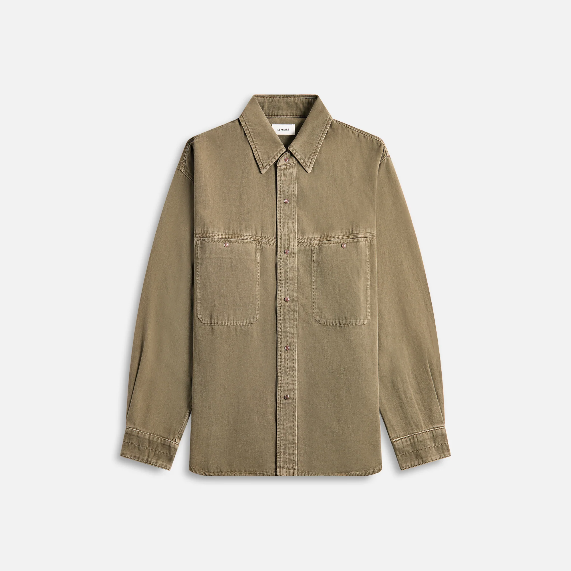 Denim Shirt With Snaps Denim