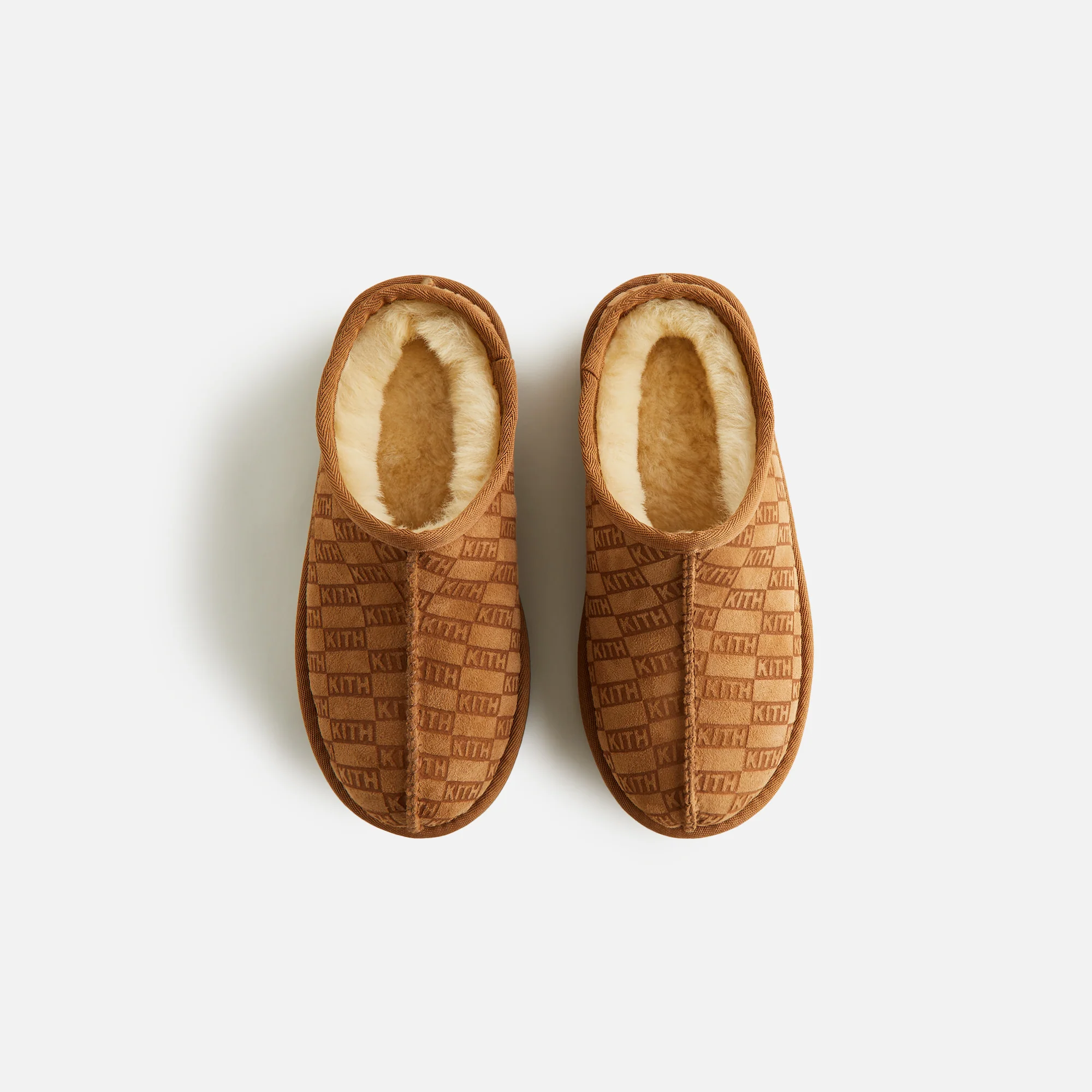 Kith Kids Monogram Shearling Slipper