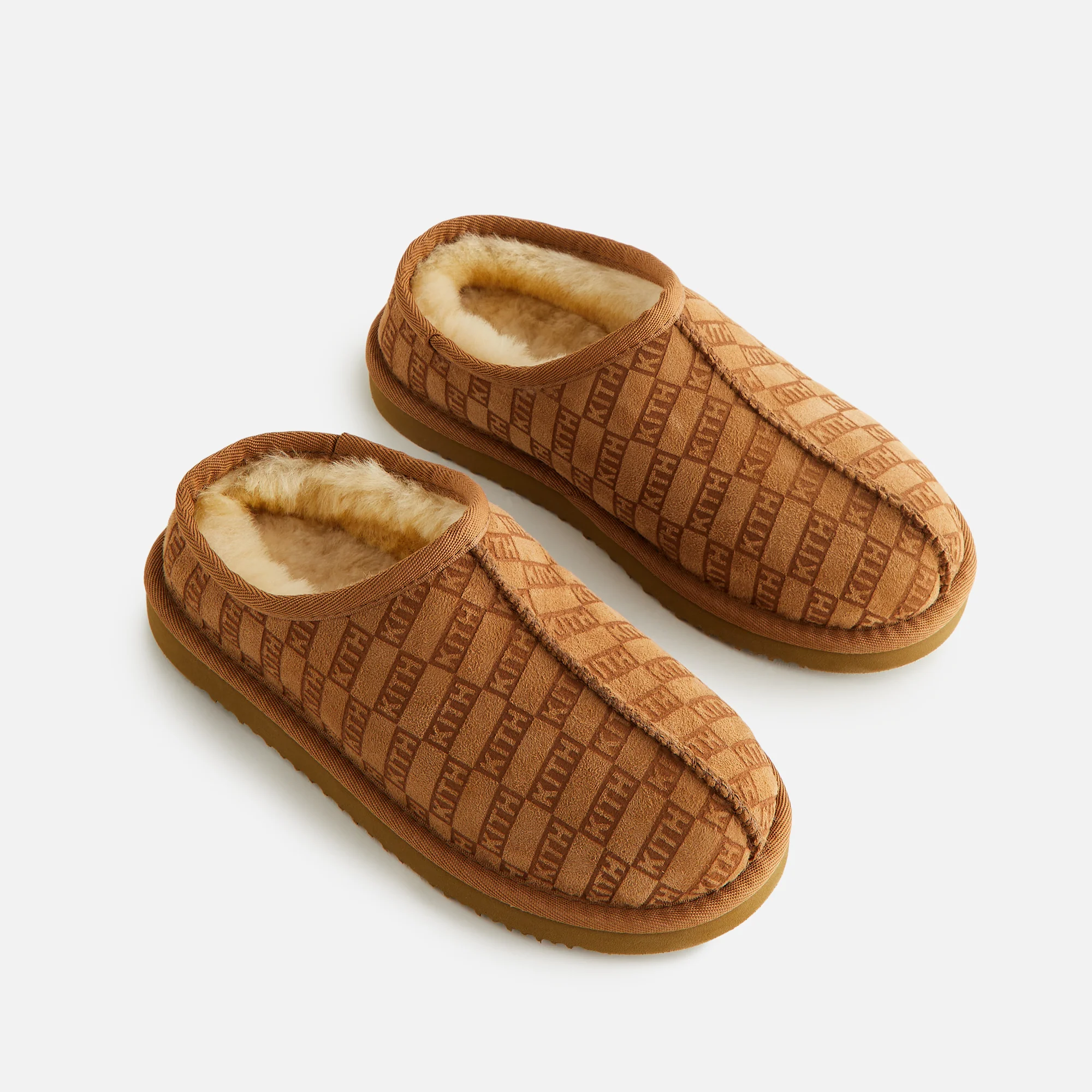 Kith Kids Monogram Shearling Slipper