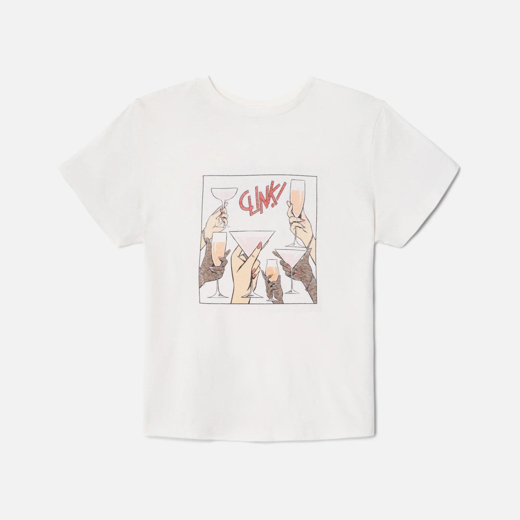 Cheers Crewneck Graphic Tee
